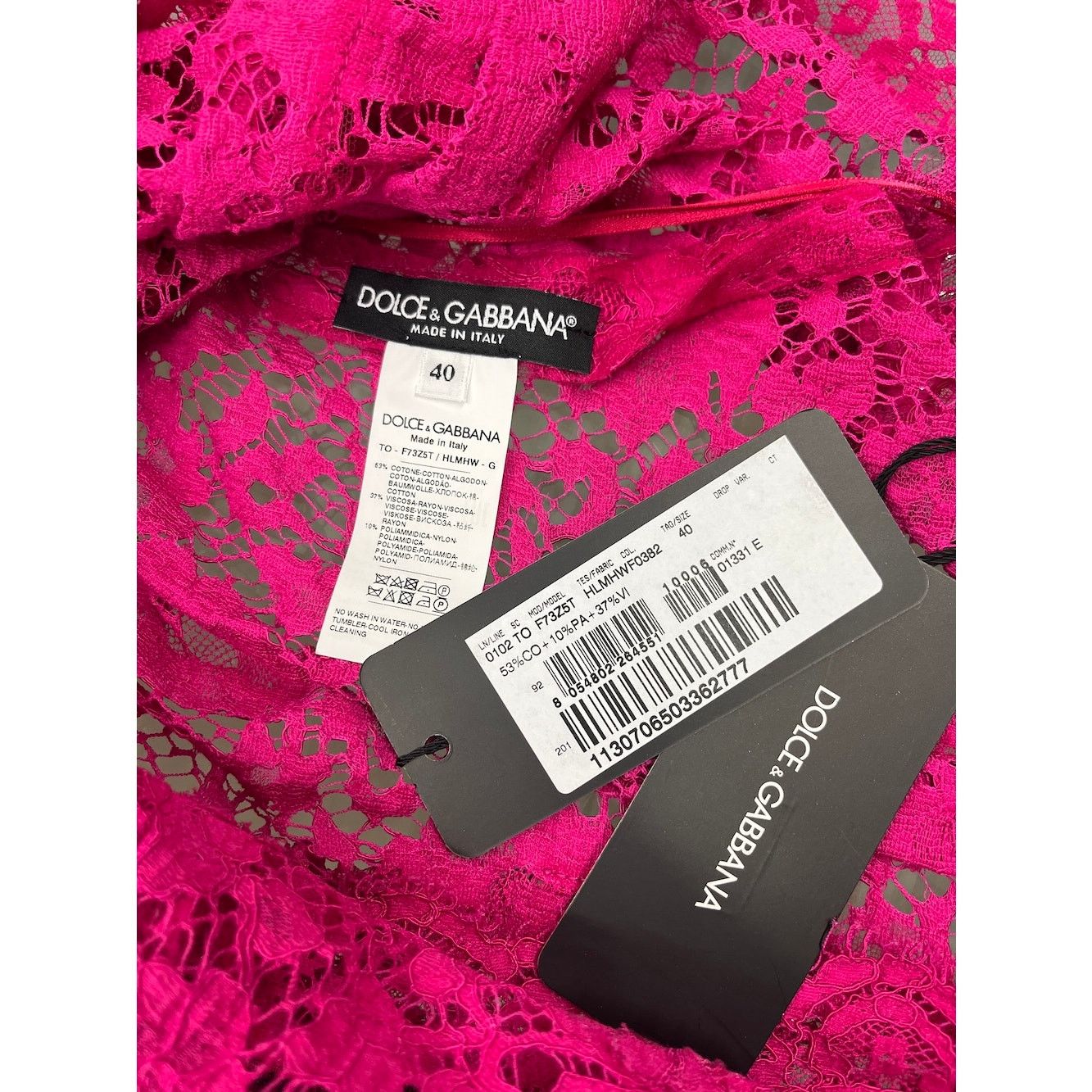 Dolce & Gabbana Dolce & Gabbana Pink Lace Sleeveless Tank Top Blouse IT 40 S Size S / US 4 / IT 40 - 9 Thumbnail