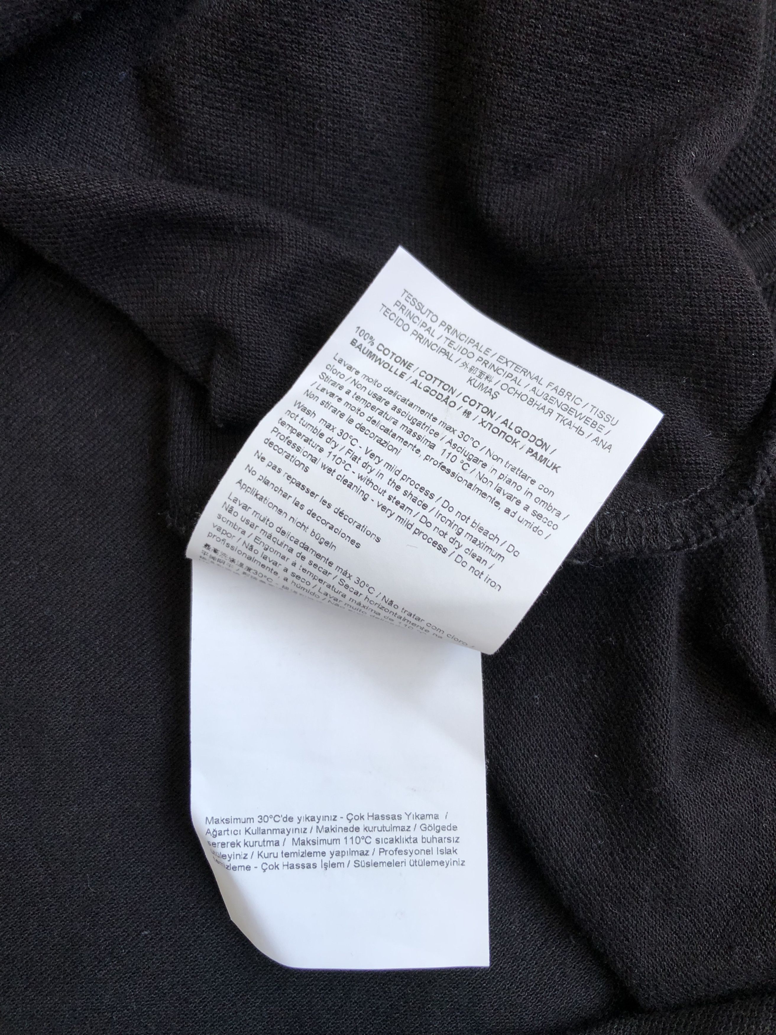 Versace Jeans Couture Versace Jeans Couture Black Polo T-Shirt Cotton Size US S / EU 44-46 / 1 - 18 Thumbnail