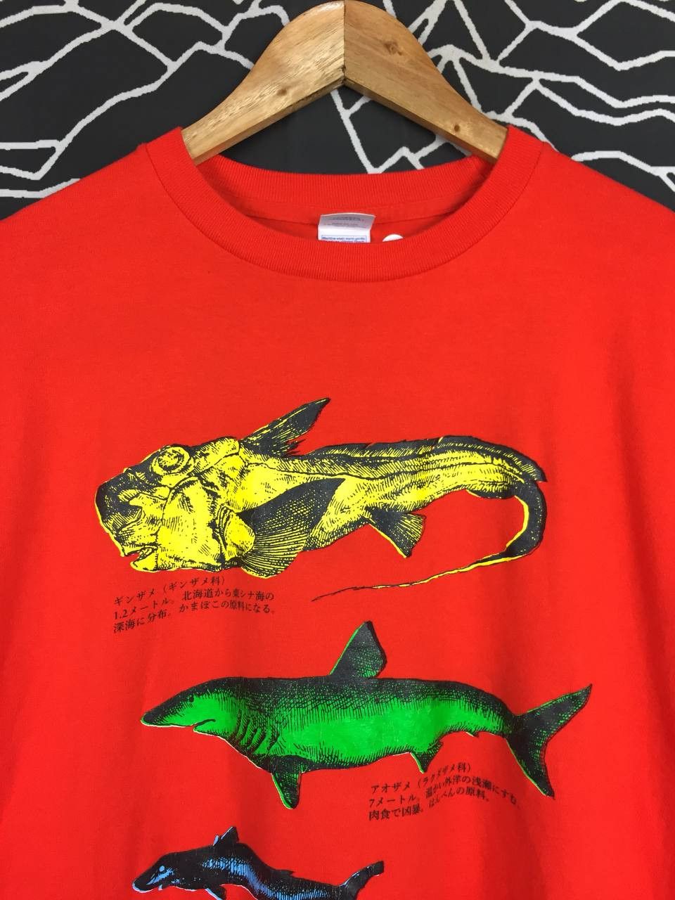 Japanese Brand Panpanya Official Ashizuri Aquarium Shark Encyclopedia Tee Size US L / EU 52-54 / 3 - 3 Thumbnail