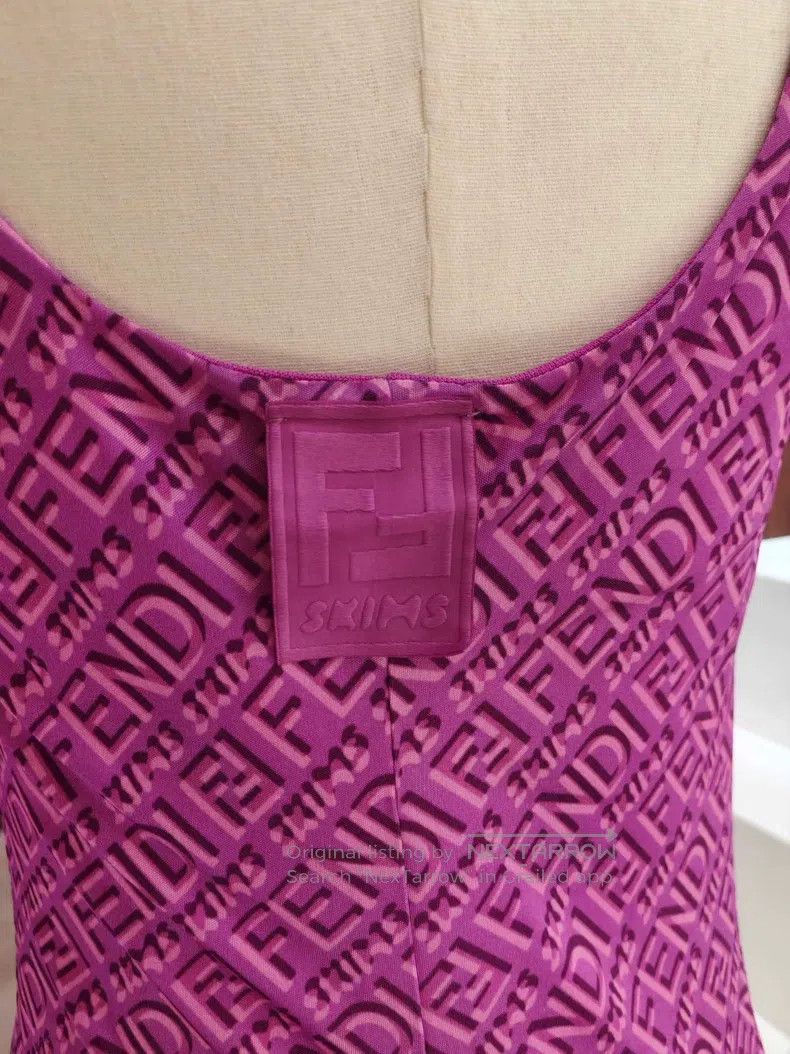Fendi Fendi All-over Printed Logo Long Dress Size S / US 4 / IT 40 - 3 Thumbnail