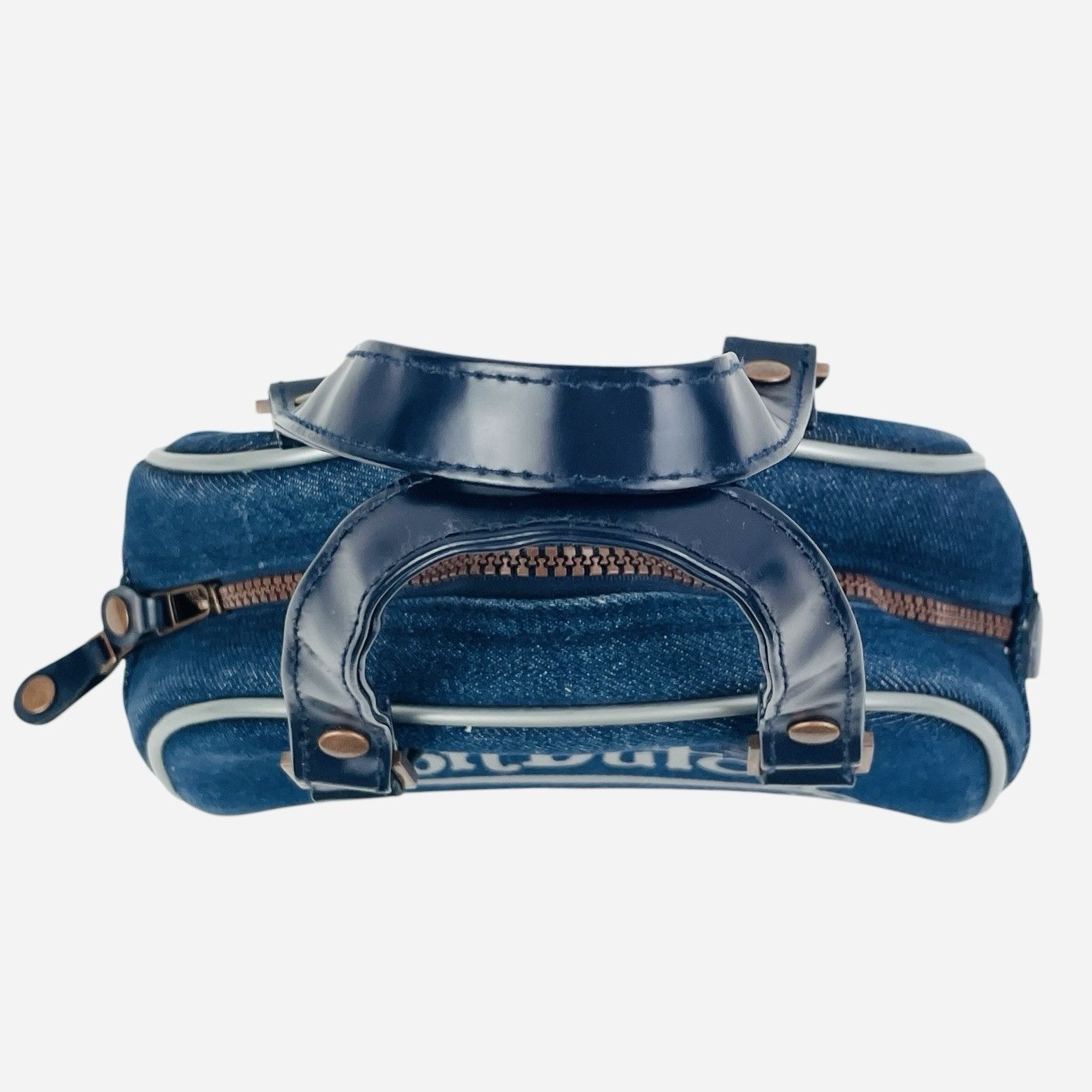 Von Dutch RARE Vintage 2000s Von Dutch Denim Mini Bowling Bag Purse Size ONE SIZE - 5 Thumbnail