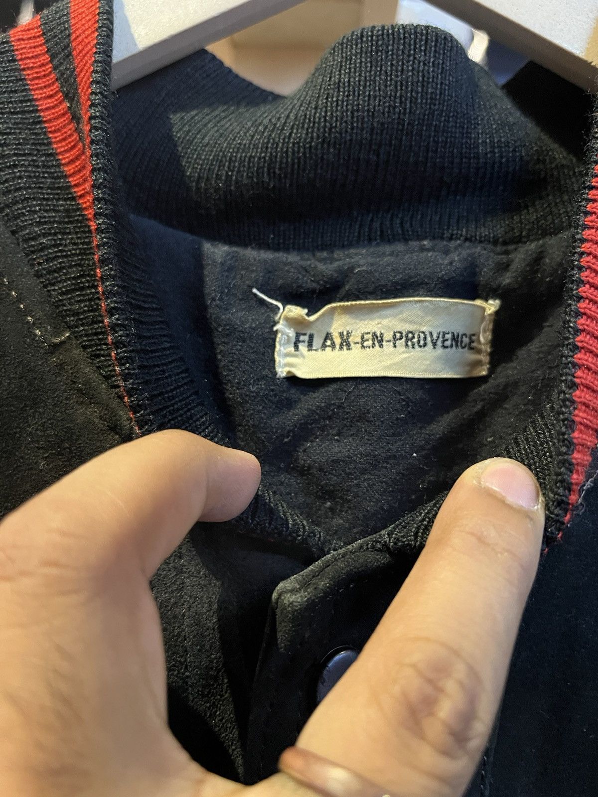 Flax-en-provence Suede Leather Bomber Style Jacket