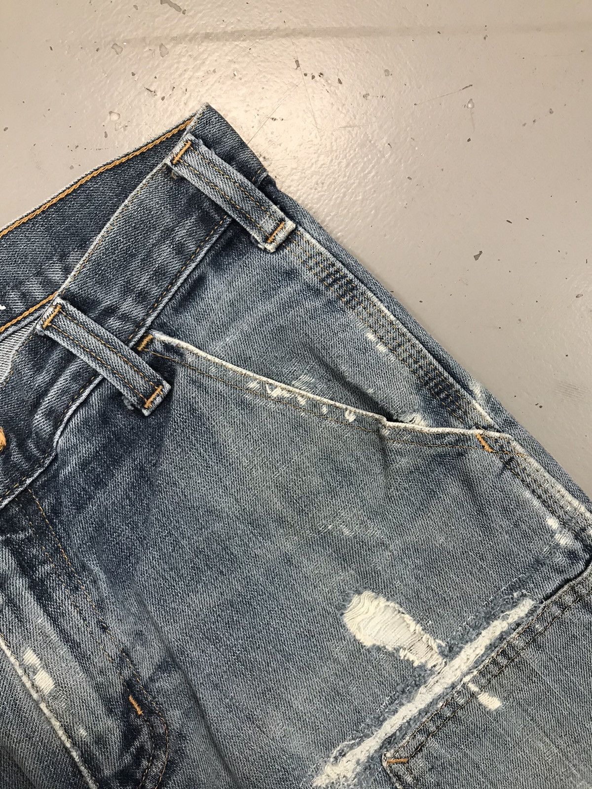 Carhartt Vintage Carhartt double knee distressed workwear denim Size US 30 / EU 46 - 9 Thumbnail