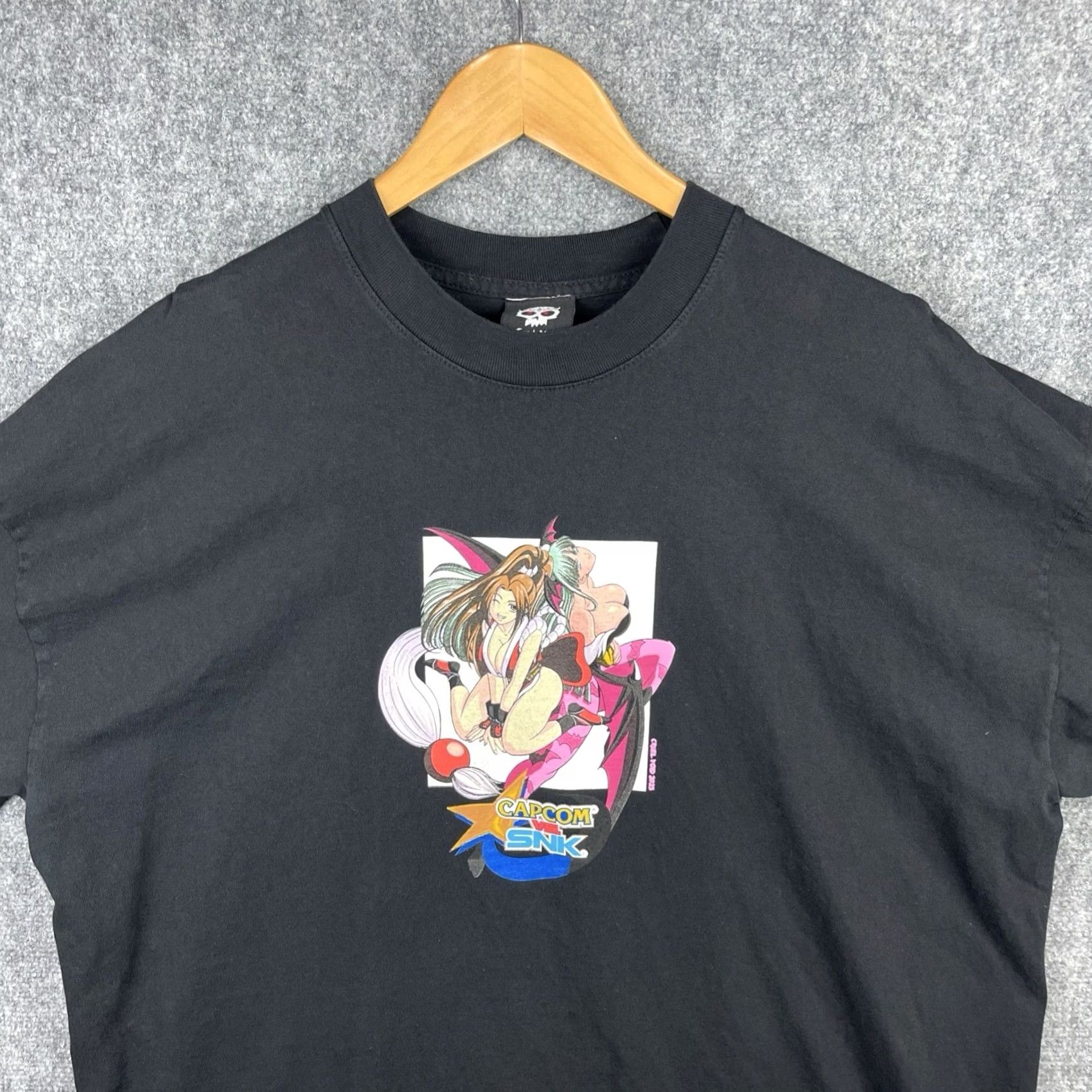 Vintage Cruel Void Shirt Mens XL Black Capcom vs SNK Mai Shiranui Morrigan Aensland Size US XL / EU 56 / 4 - 3 Thumbnail
