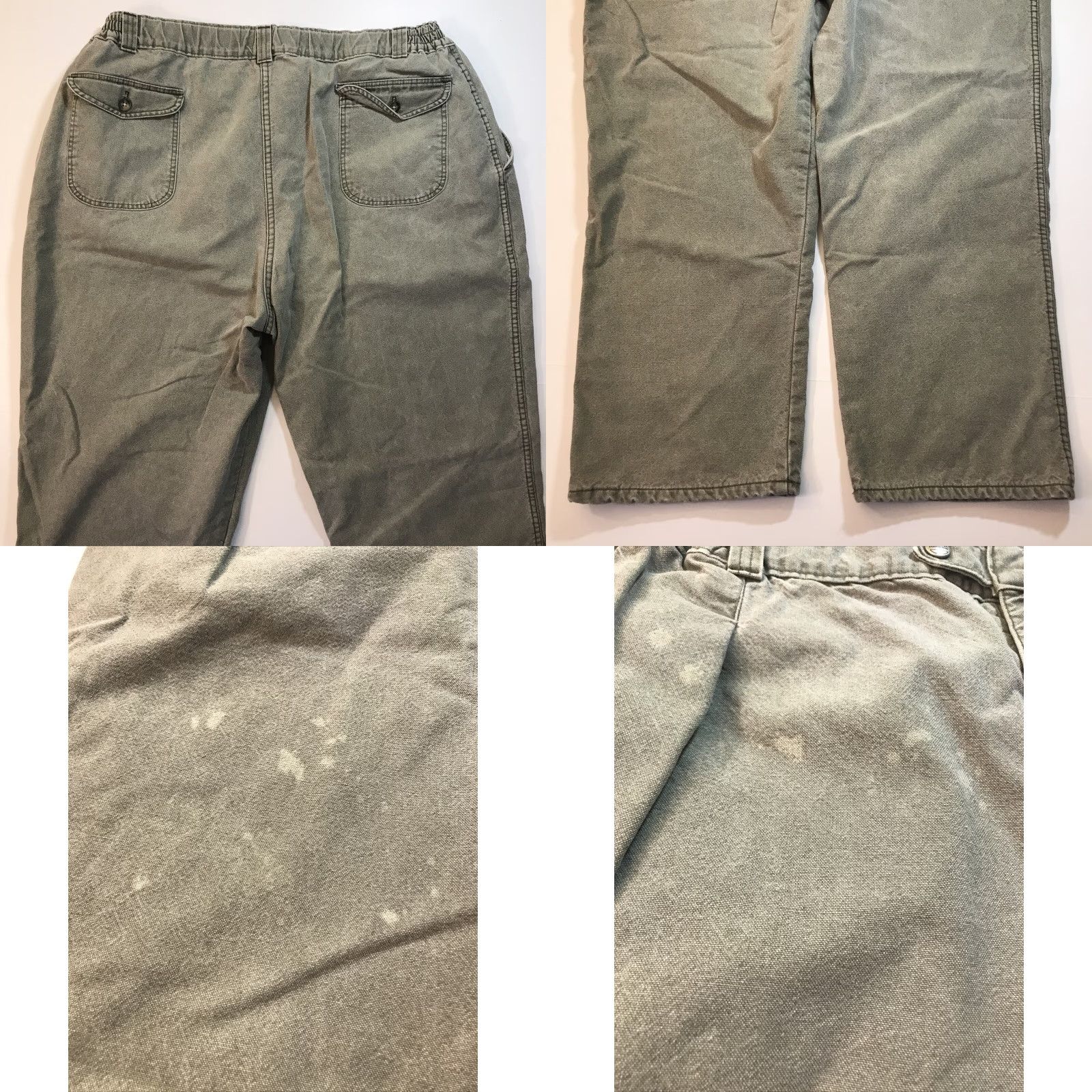 Vintage VINTAGE L.L. Bean Pathfinder Pants Mens Canvas Green 36 Relaxed Fit 38in Inseam Workwear Casual Mens Size US 38 / EU 54 - 8 Thumbnail