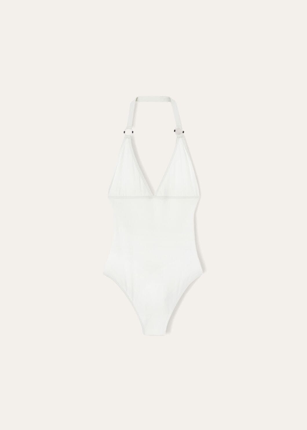 Loro Piana o1srvl11e0725 FAM9330 One-piece Swimsuit in White Size XS / US 0-2 / IT 36-38 - 1 Thumbnail