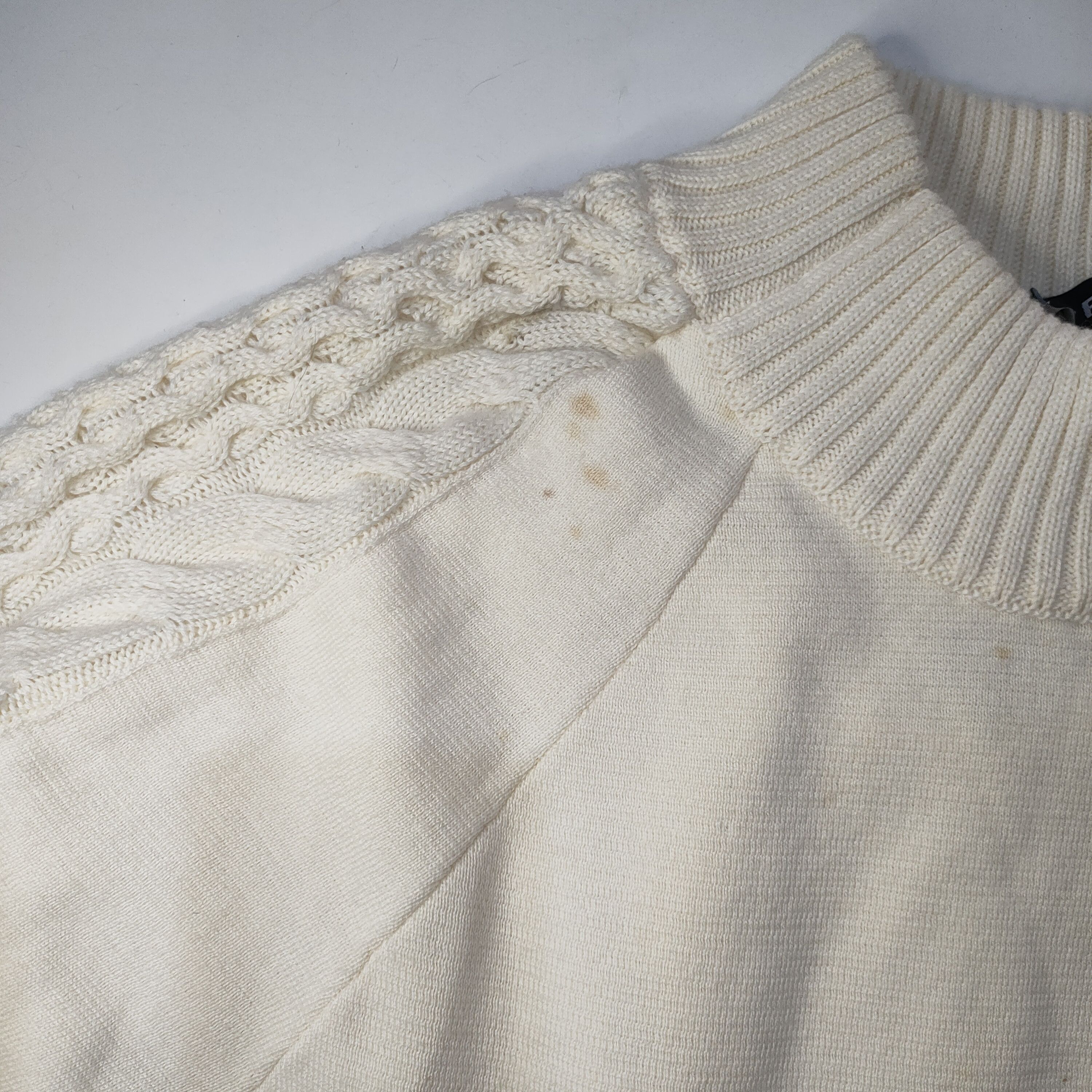 Y/Project NEW Y/PROJECT Oversized Wool Blend Sweater in Cream Size US M / EU 48-50 / 2 - 4 Thumbnail