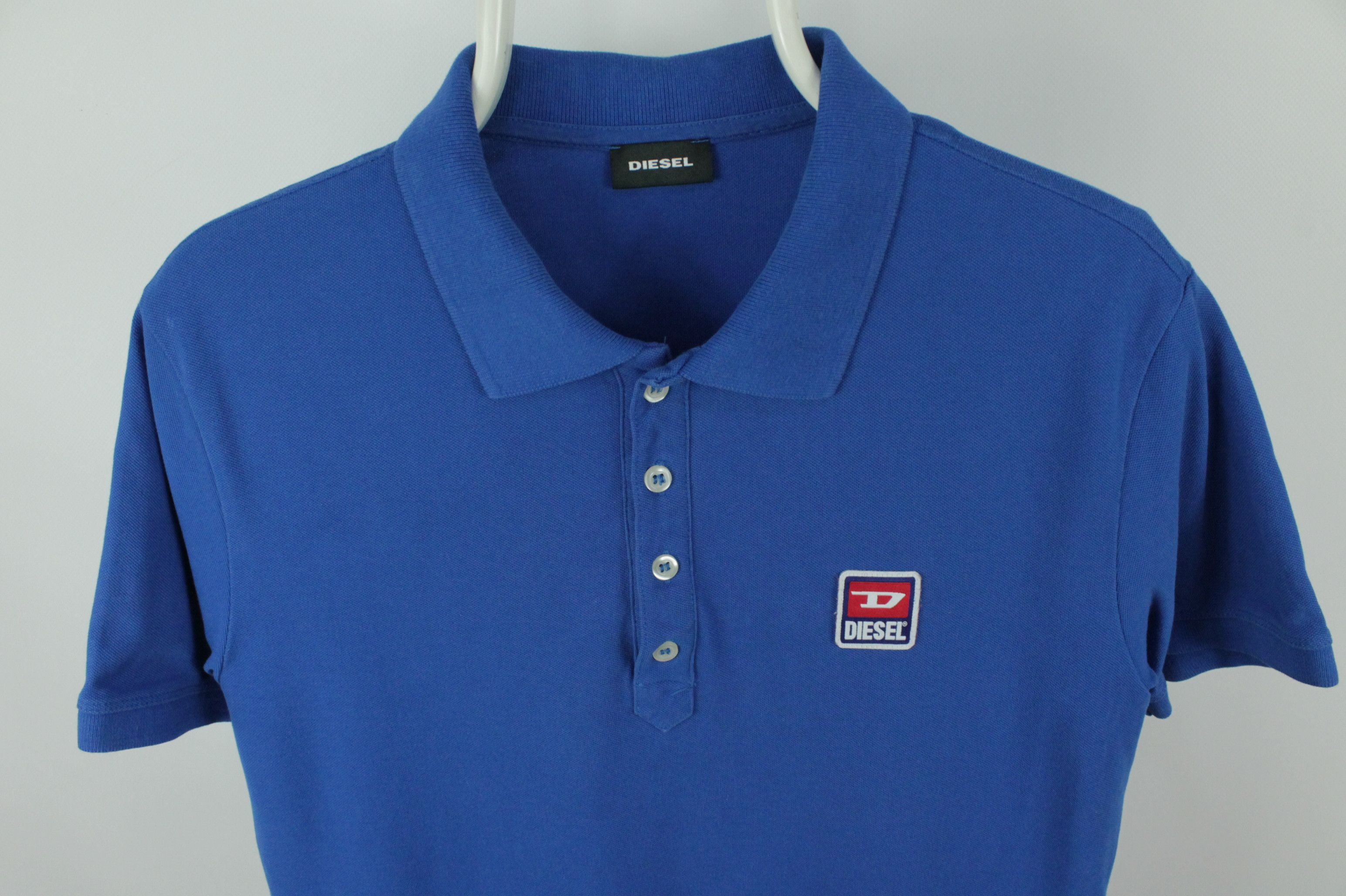 Diesel Diesel T-Kal-Patch Slim FIt Blue Polo Shirt Size US L / EU 52-54 / 3 - 4 Thumbnail