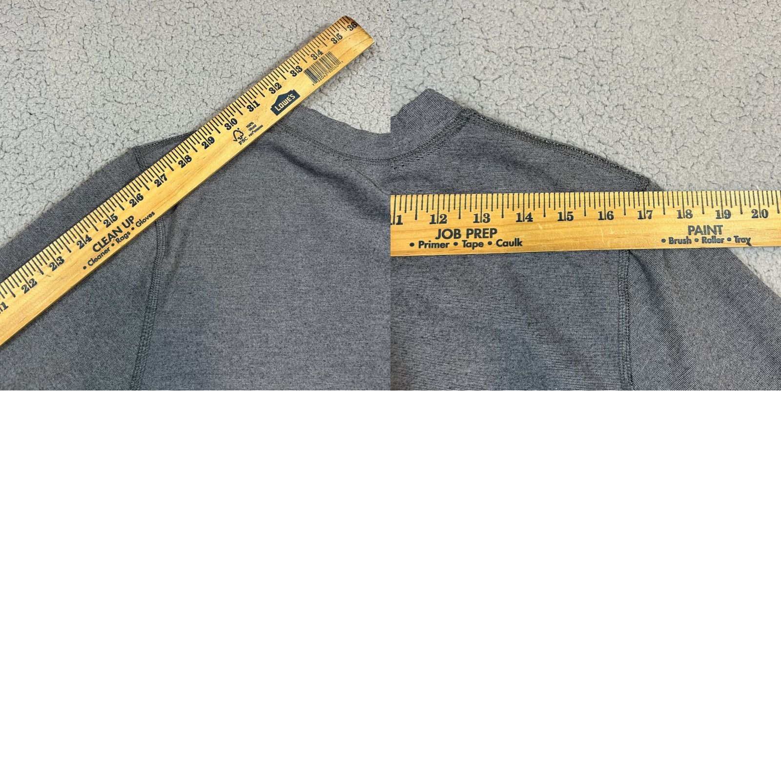 Vintage Omni-Wool T-Shirt Men's Large Gray Long Sleeve Merino Blend Stretch Size US L / EU 52-54 / 3 - 8 Thumbnail