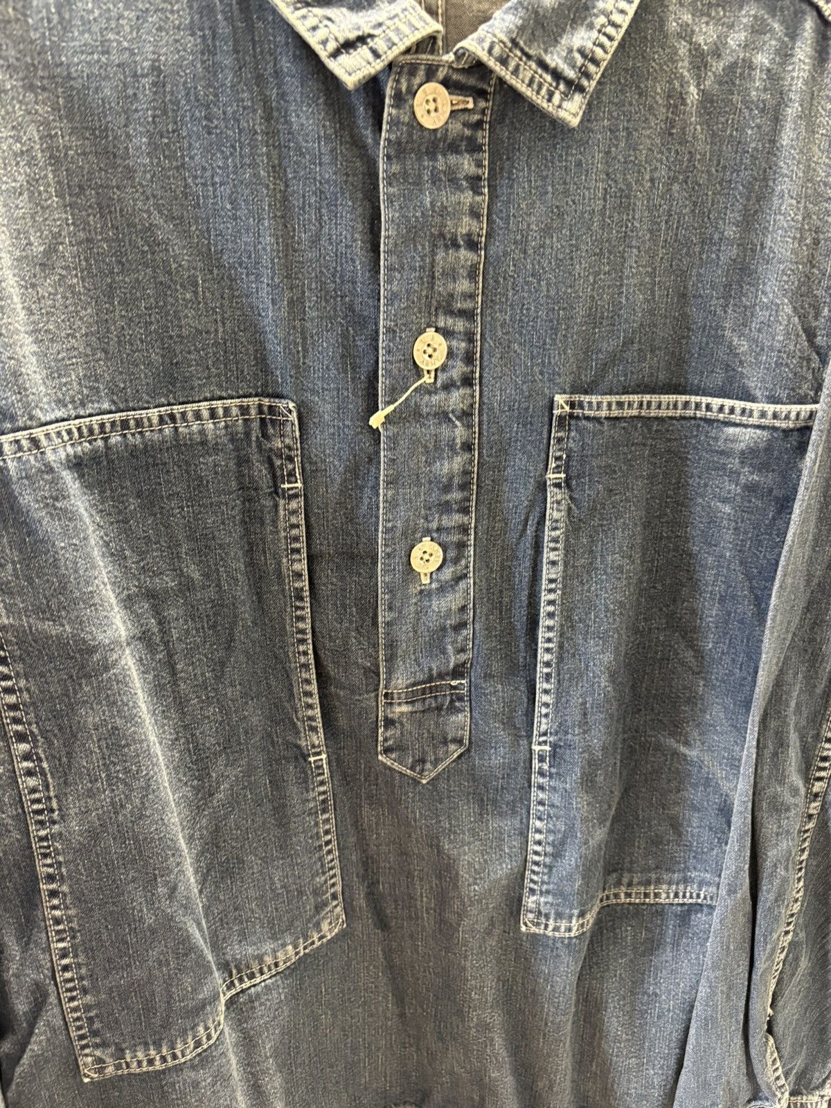 Kapital Kapital M-35 Denim Pullover Shirt Jacket Size US M / EU 48-50 / 2 - 9 Thumbnail