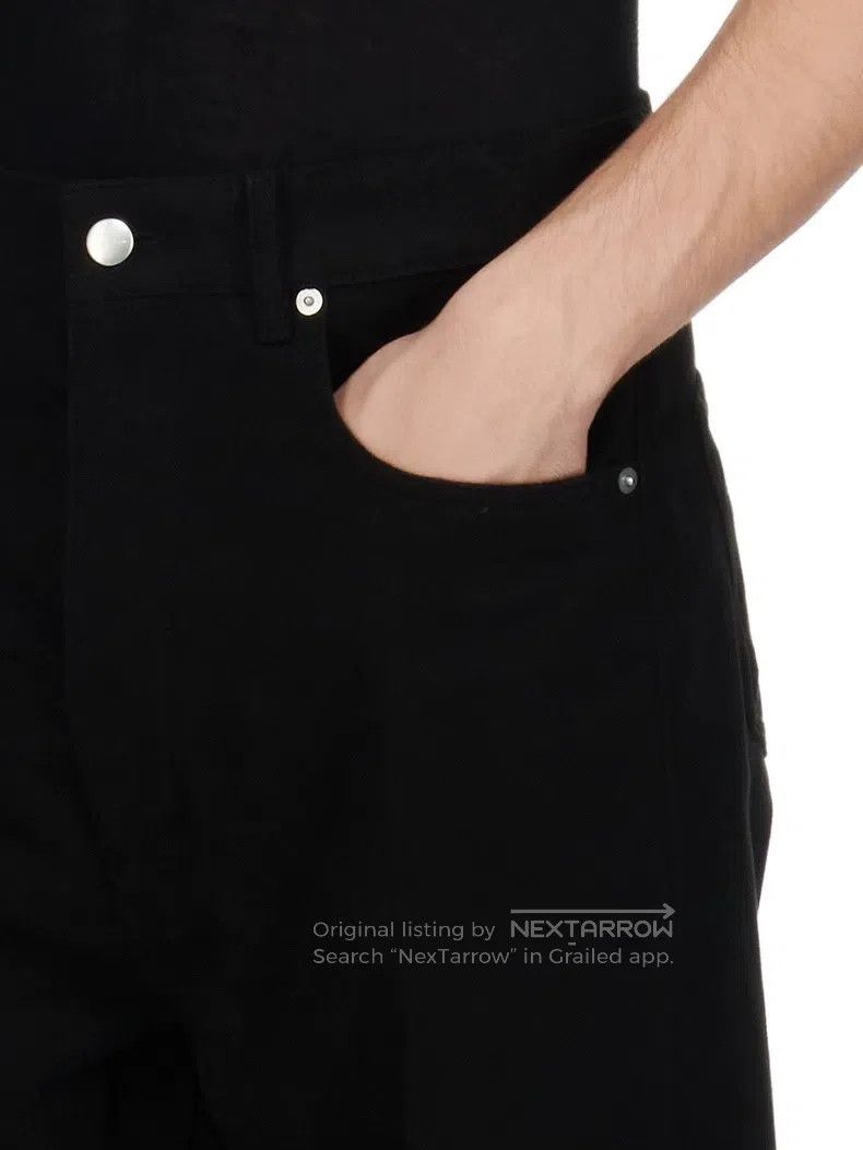 Rick Owens RICK OWENS Mainline Black Straight Leg Wide Trousers - Lon Size US 30 / EU 46 - 9 Thumbnail