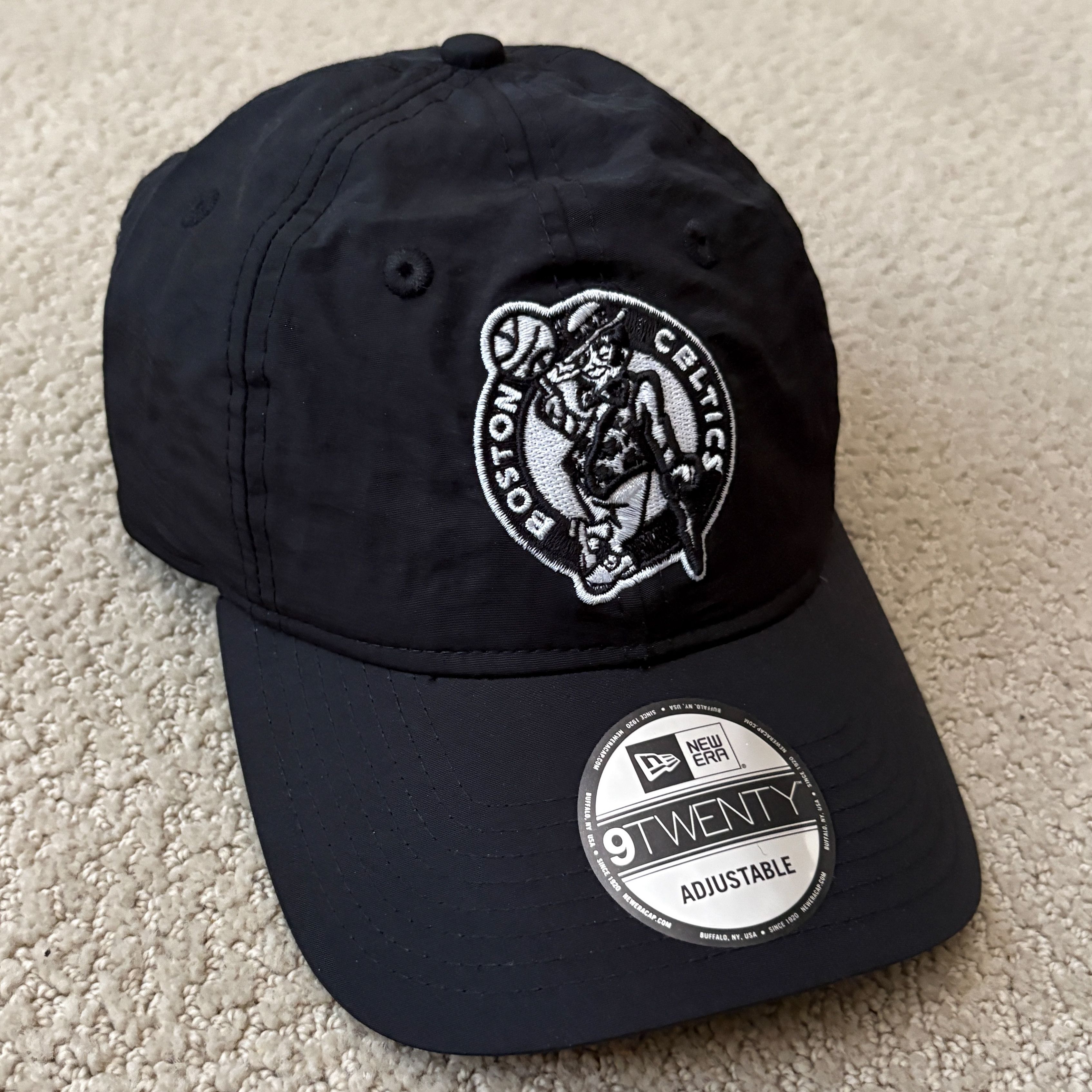 New Era New Era Boston Celtics 9TWENTY Everyday Nylon Strapback Hat Size ONE SIZE - 3 Thumbnail