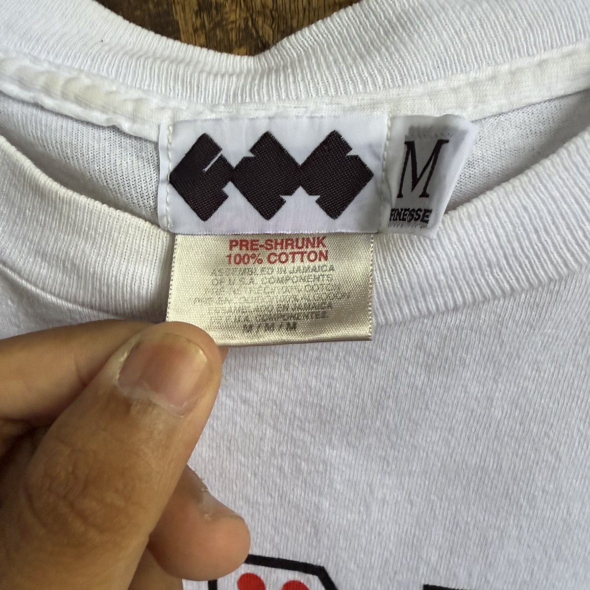 Hiroshi Fujiwara Vintage 90's Finesse Hiroshi Fujiwara Tee Shirt Size US M / EU 48-50 / 2 - 7 Thumbnail