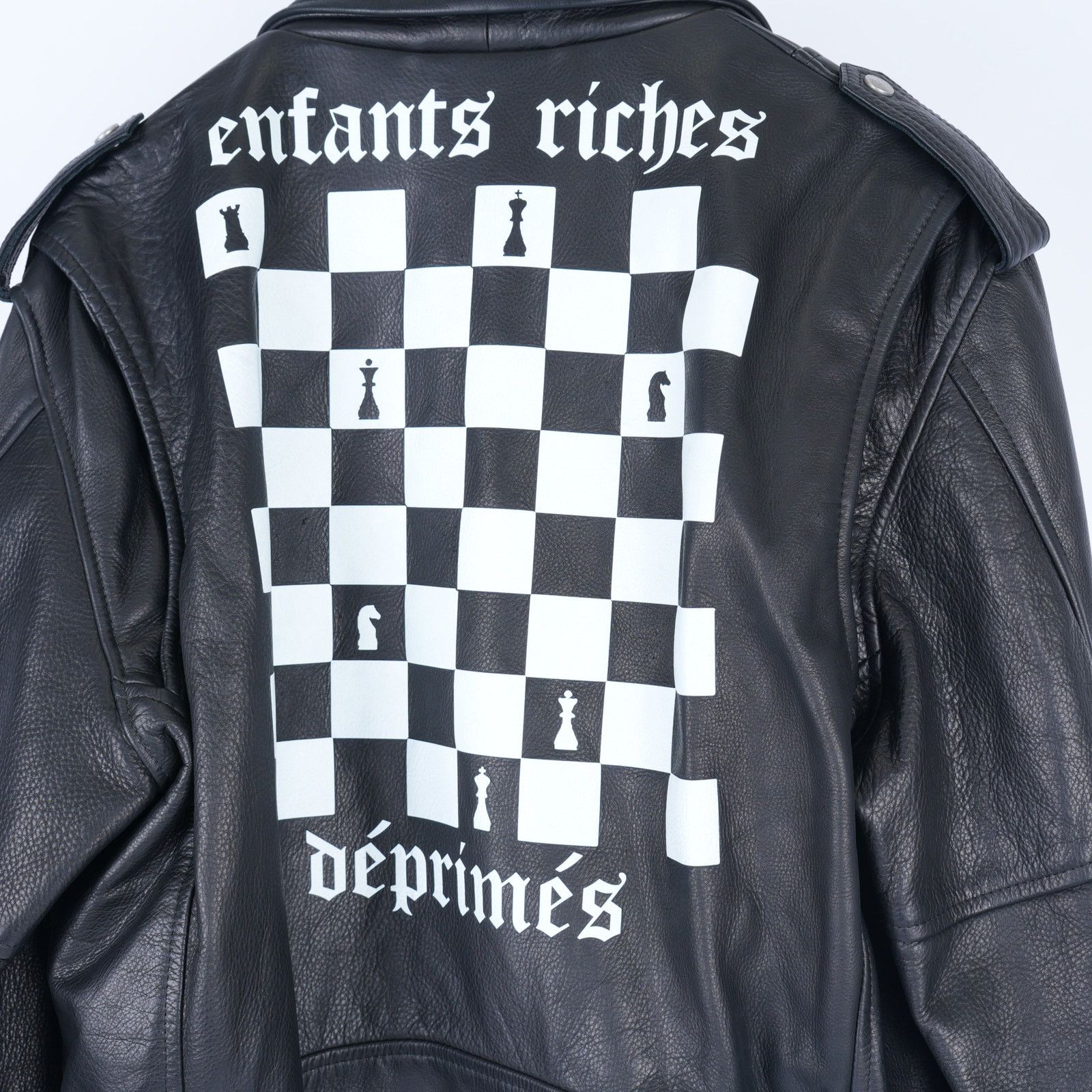 Enfants Riches Deprimes ERD CHESS BOARD SEOUL LEATHER JACKET EXCLUSIVE 1 OF 10 Size XL / US 12-14 / IT 48-50 - 5 Thumbnail
