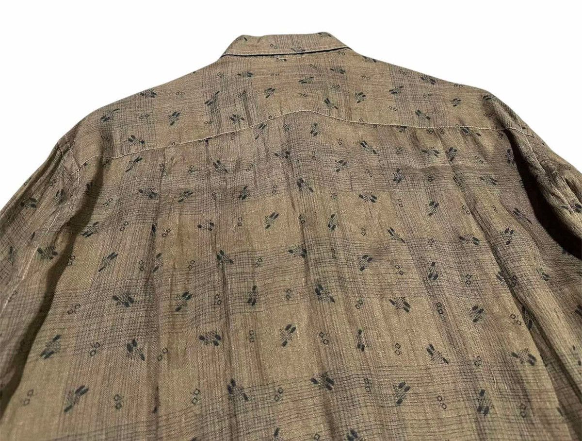 Lanvin 🔥Vintage Lanvin Shirt Long Sleeve Overprinted Size US L / EU 52-54 / 3 - 8 Thumbnail