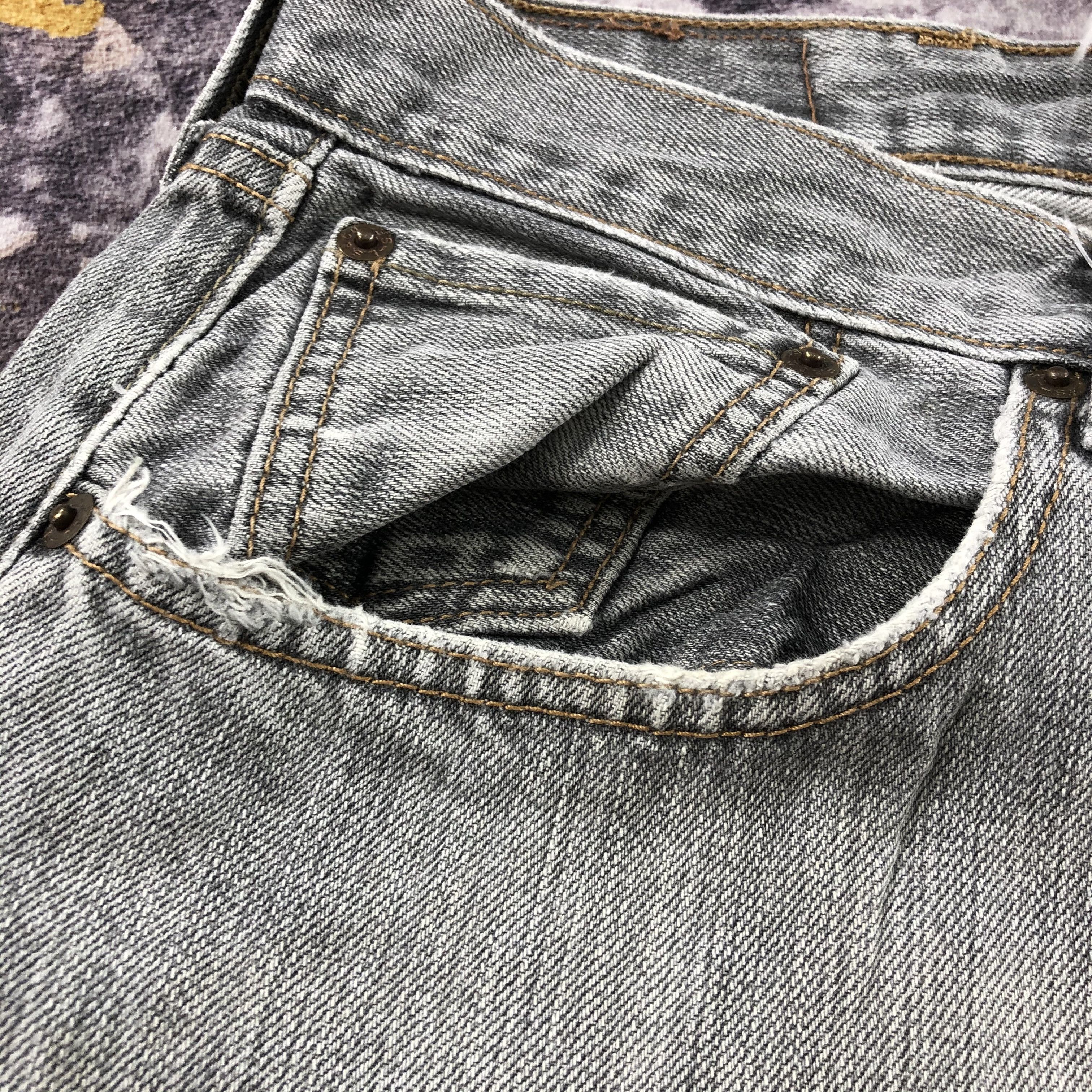 Levi's × Vintage Faded Black Levis 501 Jeans-JM2921 Size US 39 - 9 Thumbnail