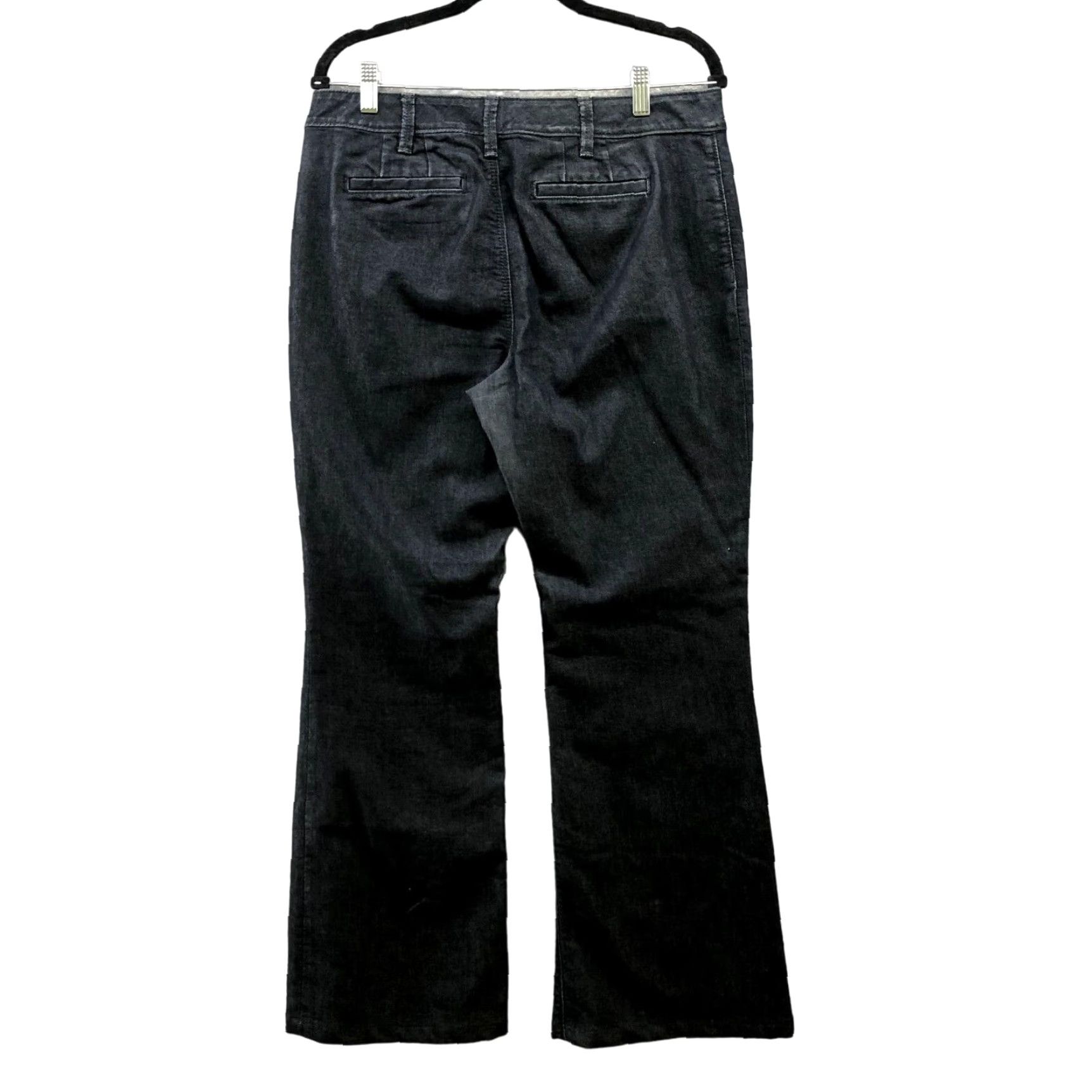 Ann Taylor Ann Taylor Jeans Womens Size 8 Bootcut Flare Dark Wash Blue Mid Rise Denim Stretch Pocket Slash Pocket Regular Inseam 29 in Cotton Blend Size 30" / US 8 / IT 44 - 2 Thumbnail