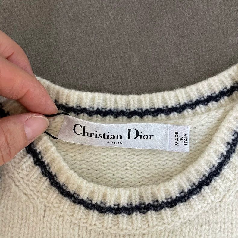 Dior Dior Beige five-pointed star knitted short sleeves Size XS / US 0-2 / IT 36-38 - 5 Thumbnail
