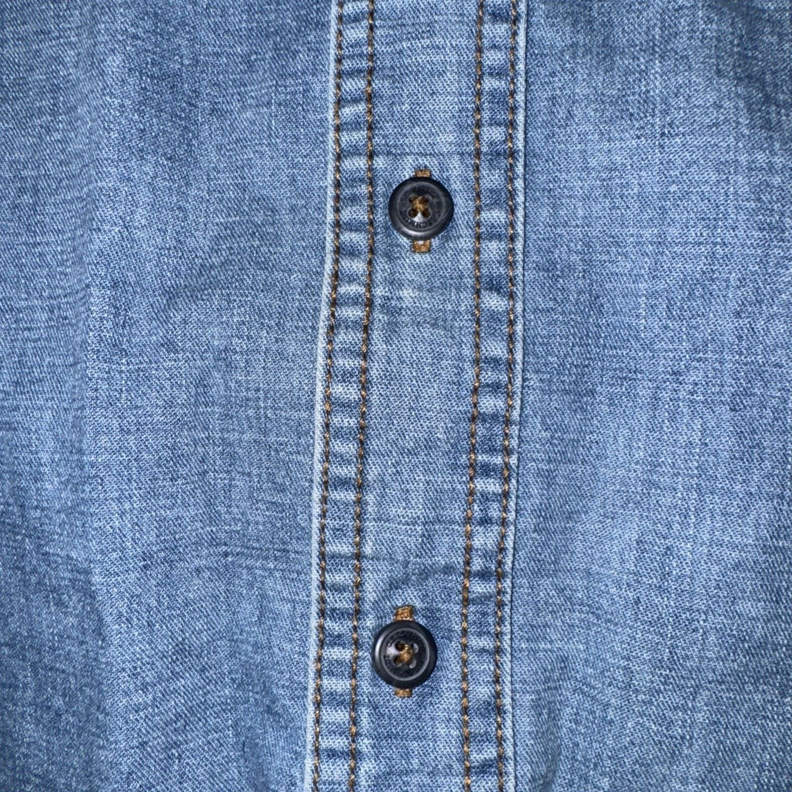 Vintage Schmidt Workwear Denim Shop Shirt Blue XL 24x29 Size US XL / EU 56 / 4 - 4 Thumbnail