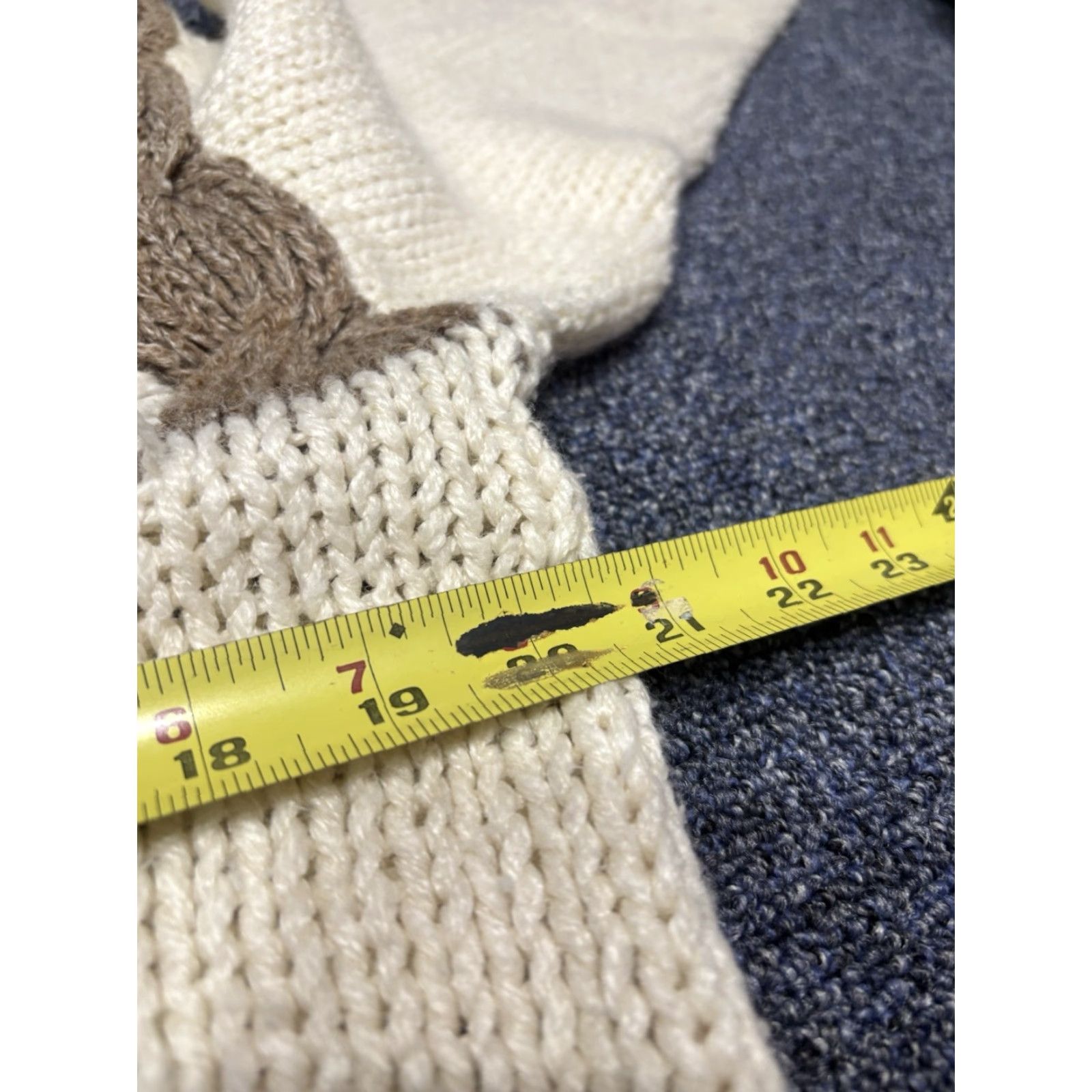 Vintage VINTAGE Sweater Womens Knit Cottage Grandma Pullover White H6 Size S / US 4 / IT 40 - 3 Thumbnail