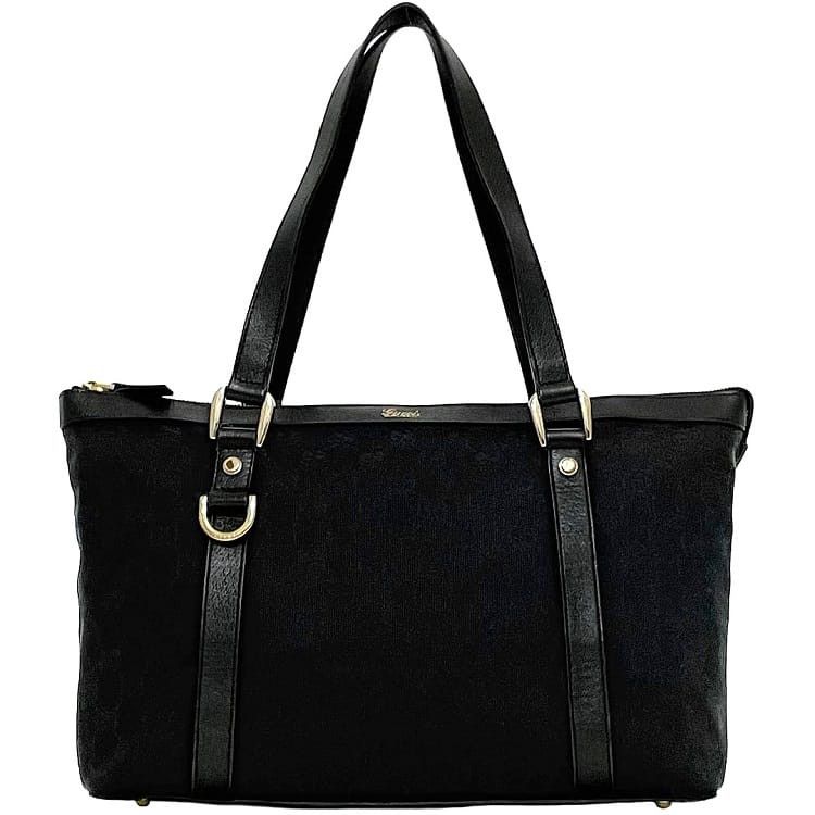 Gucci GUCCI Tote Bag Black Cotton Size ONE SIZE - 1 Thumbnail