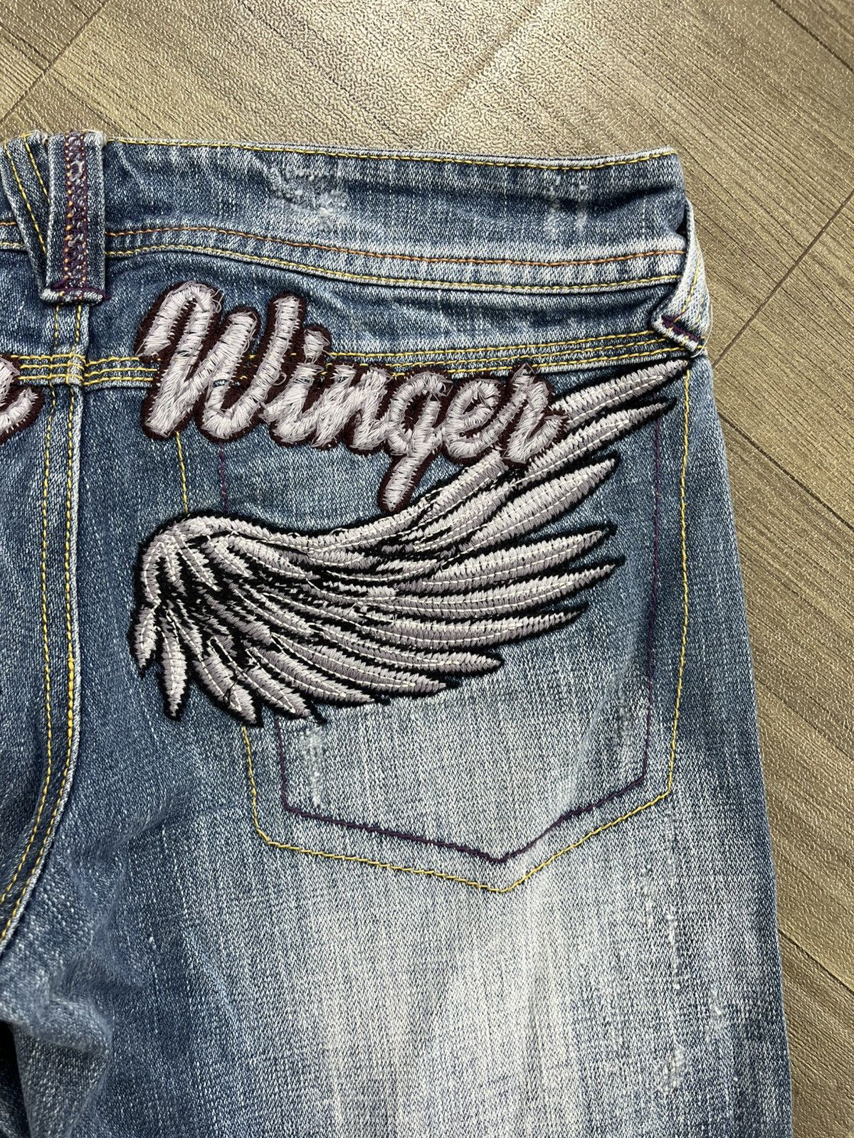 If Six Was Nine Flare Jeans High Street Japan Boot Cut Heaven Winger Jeans Size US 28 / EU 44 - 15 Thumbnail