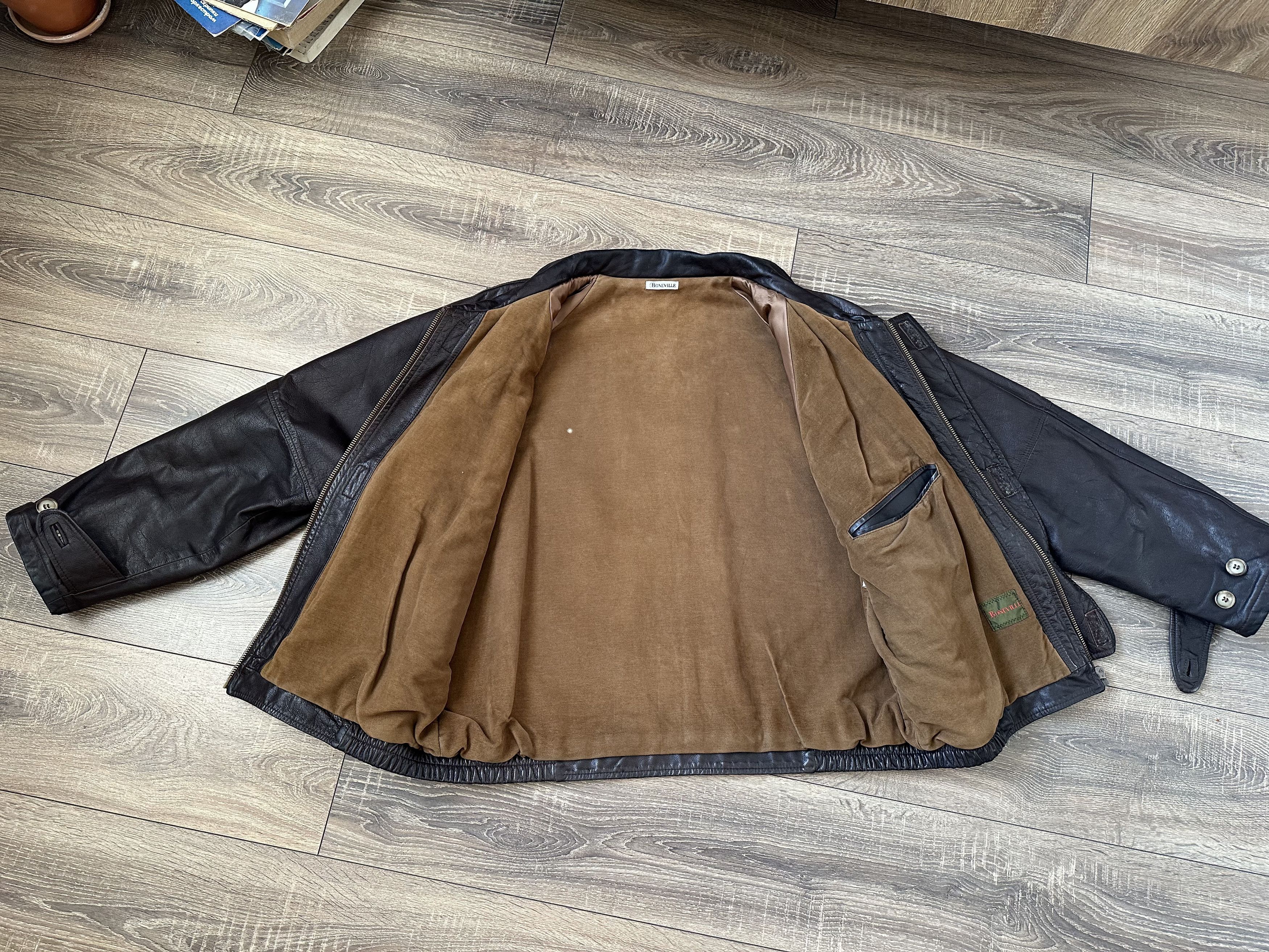 Boneville × C.P. Company × Massimo Osti 90's Boneville Leather Jacket Size US L / EU 52-54 / 3 - 7 Thumbnail