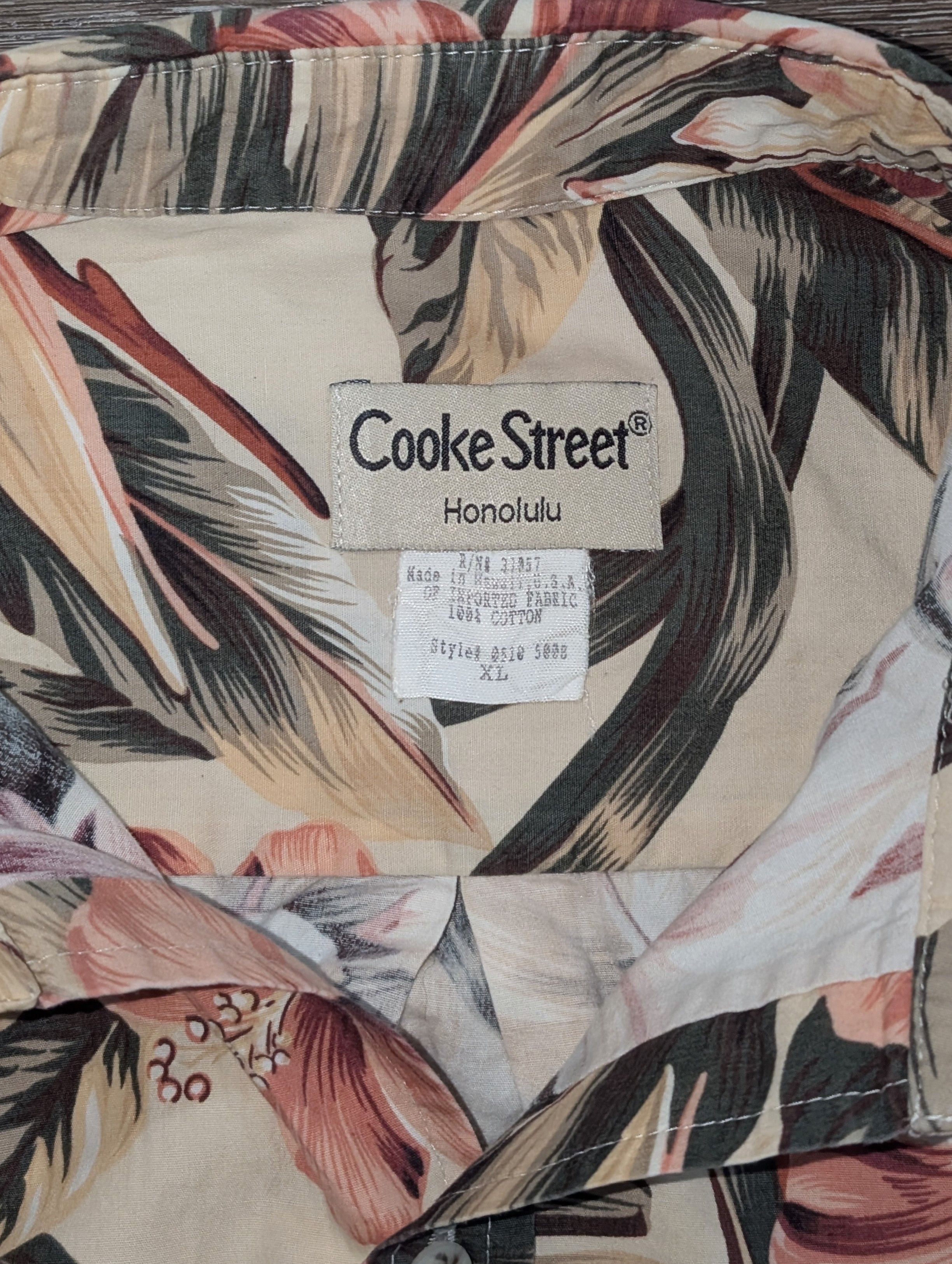 Vintage Vintage Cooke Street flower Hawaiian shirt - SIZE XL Size US XL / EU 56 / 4 - 3 Thumbnail