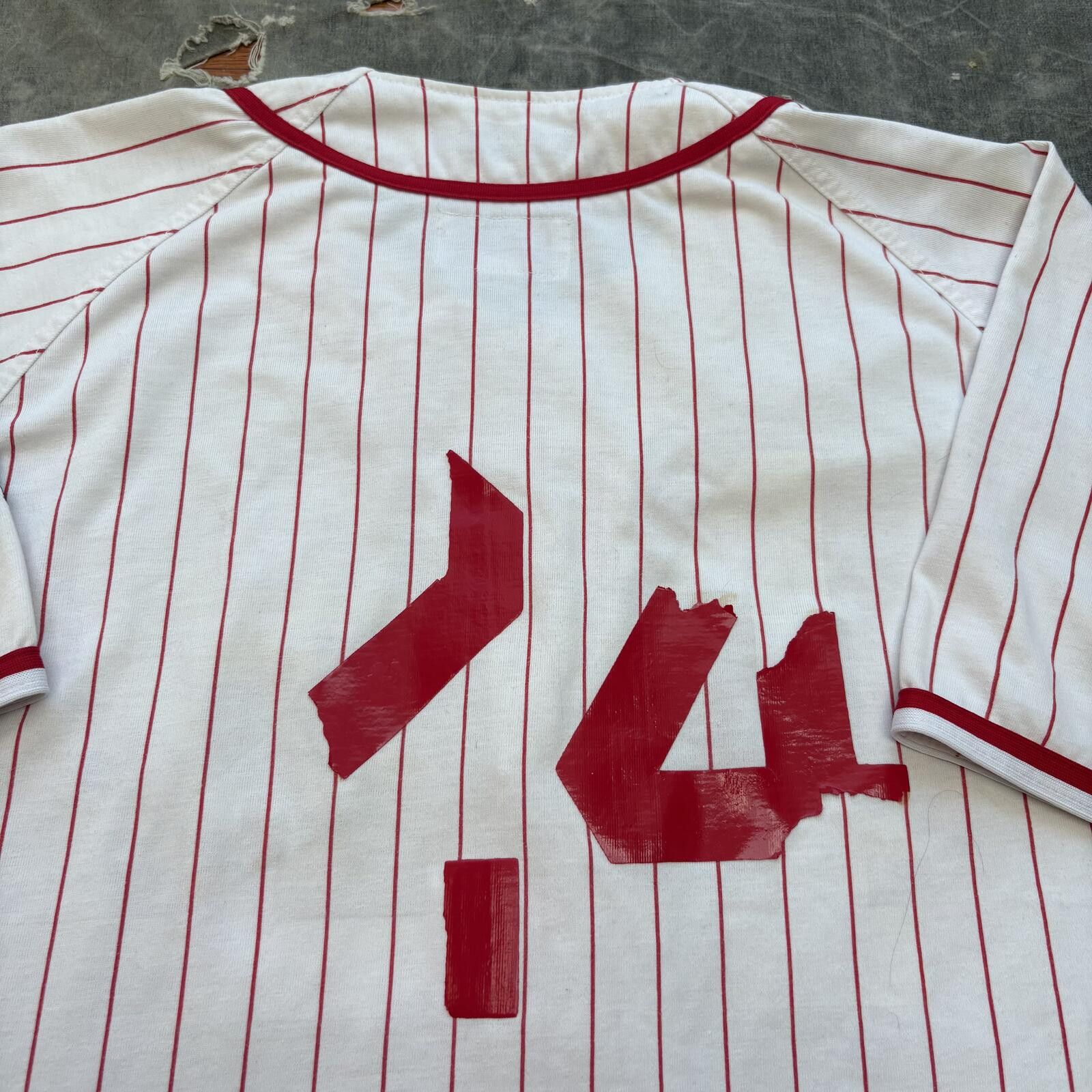 Starter Vintage 90s Starter Texas Rangers Pinstripe Baseball Jersey Size US L / EU 52-54 / 3 - 7 Thumbnail