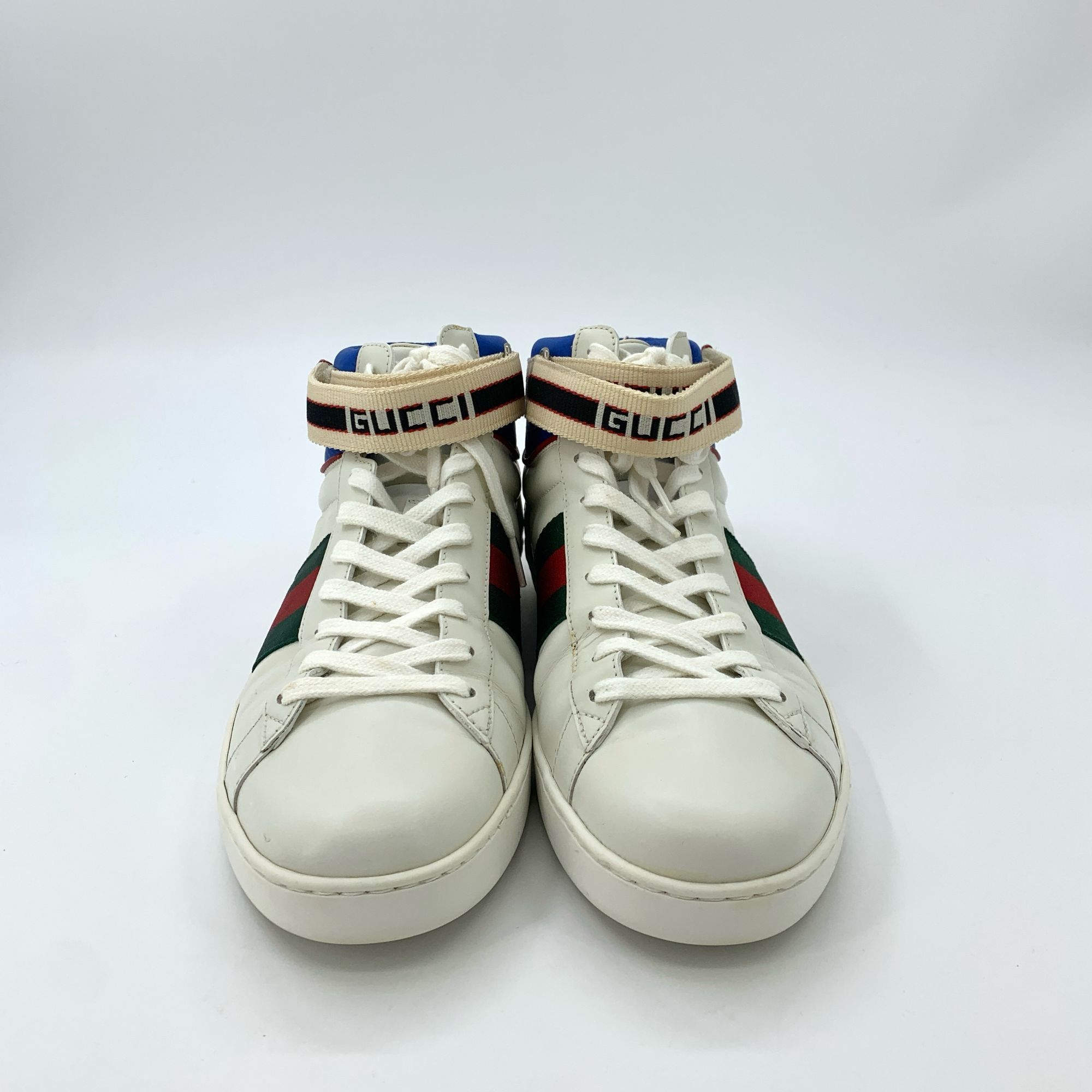 Gucci Burberry Black & White Logo Detail Leather Lace-Up Sneakers Size US 10 / EU 43 - 6 Thumbnail