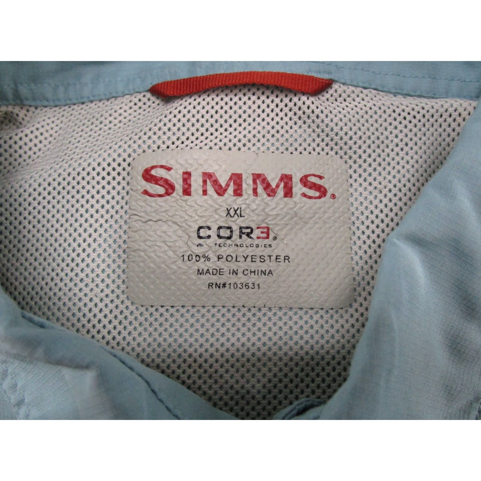 Vintage Simms Shirt Mens 2XL Blue COR3 Vented Button-Up Long Sleeve Nylon Read Size US XXL / EU 58 / 5 - 3 Thumbnail