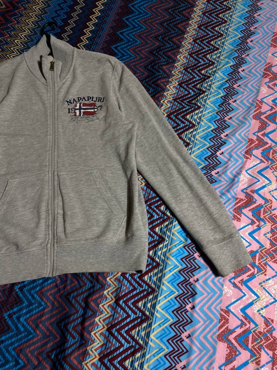 Napapijri × Vintage 💥Offers💥Napapijri Vintage Y2K Sweatshirt Zip Rare Hype Size US L / EU 52-54 / 3 - 15 Thumbnail