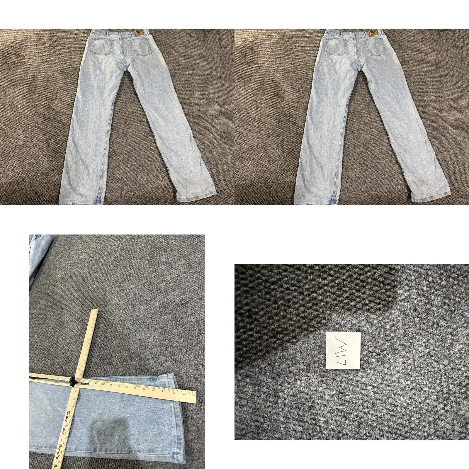 Wrangler Wrangler Jeans Mens 36x34 Blue Light Wash Regular Straight Stretch Denim Jeans Java Size US 36 / EU 52 - 8 Thumbnail