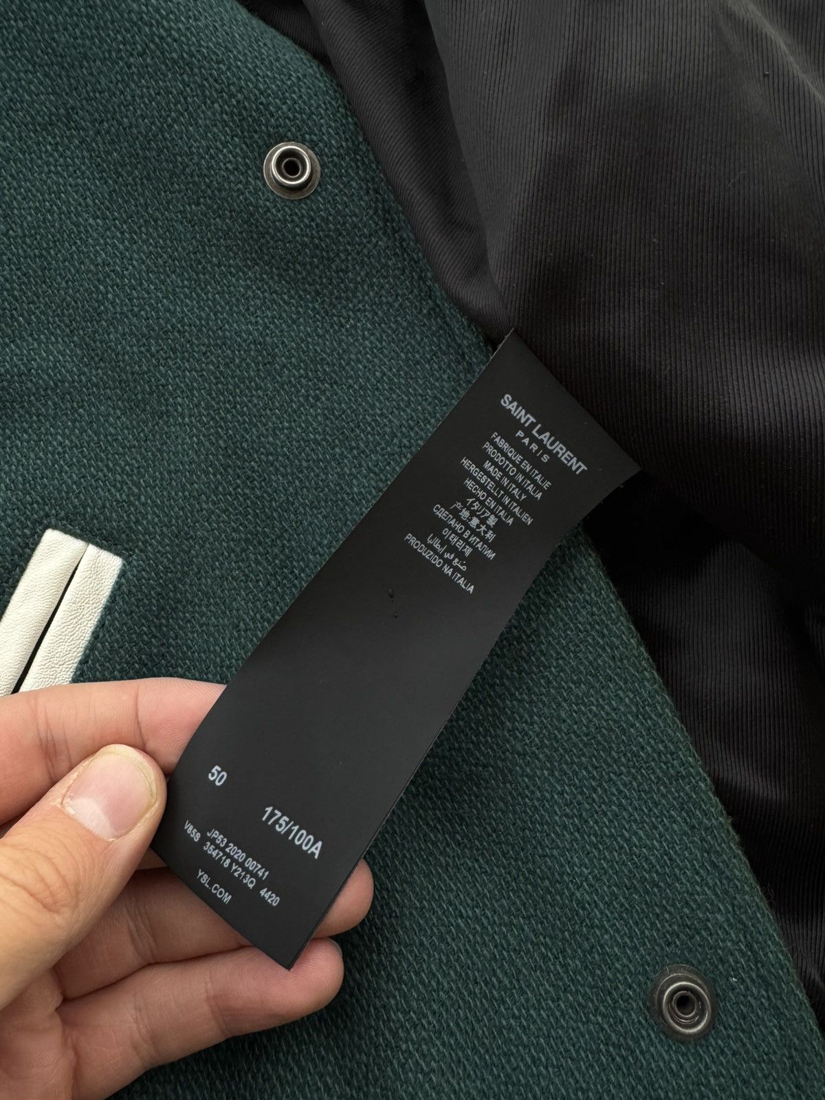 Hedi Slimane Ultra Rare Dark green hedi slimane teddy bomber jacket Size US L / EU 52-54 / 3 - 5 Thumbnail