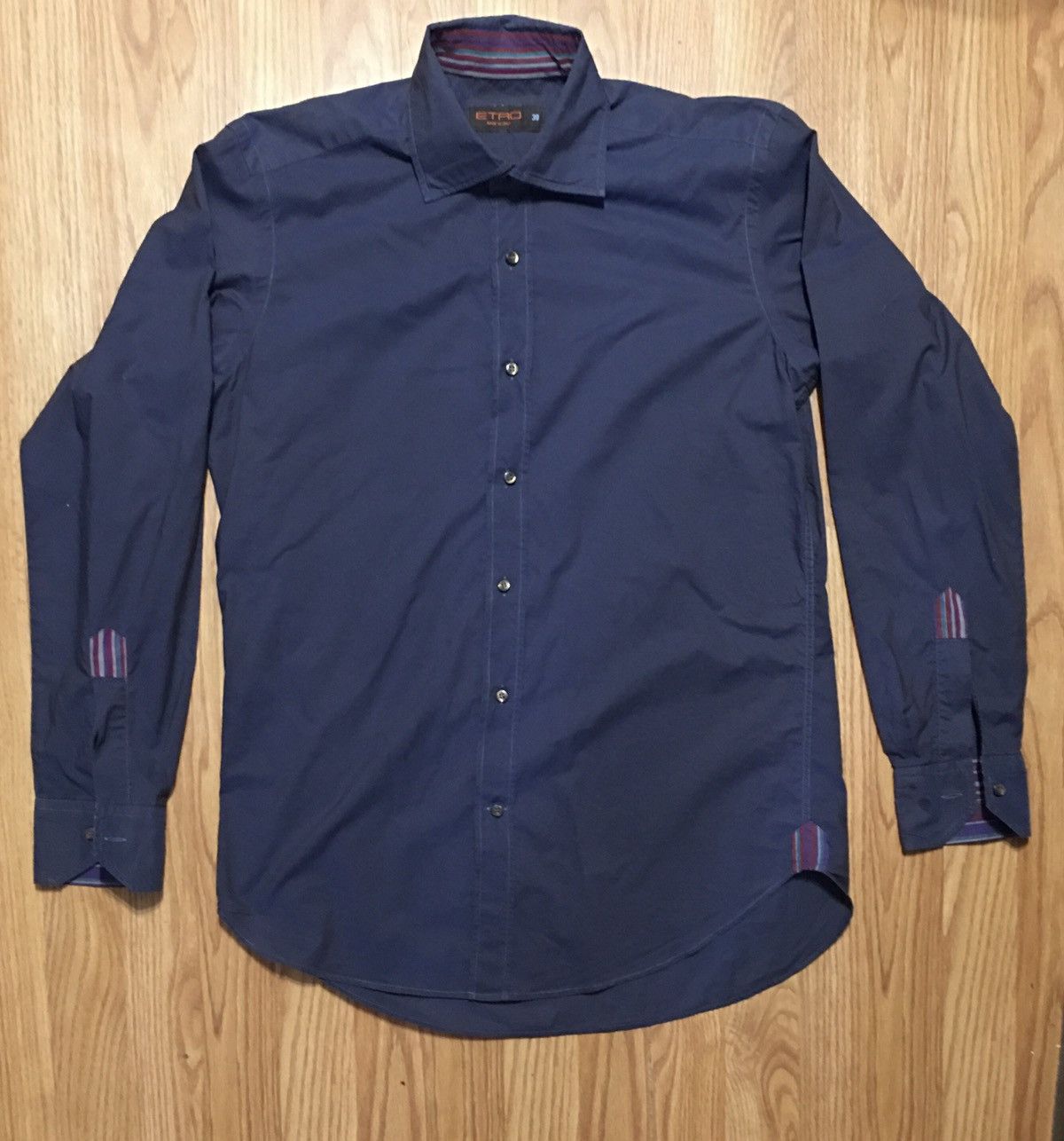 Etro ETRO Milano Blue Mens Shirt Size 39 / M Size US M / EU 48-50 / 2 - 1 Thumbnail