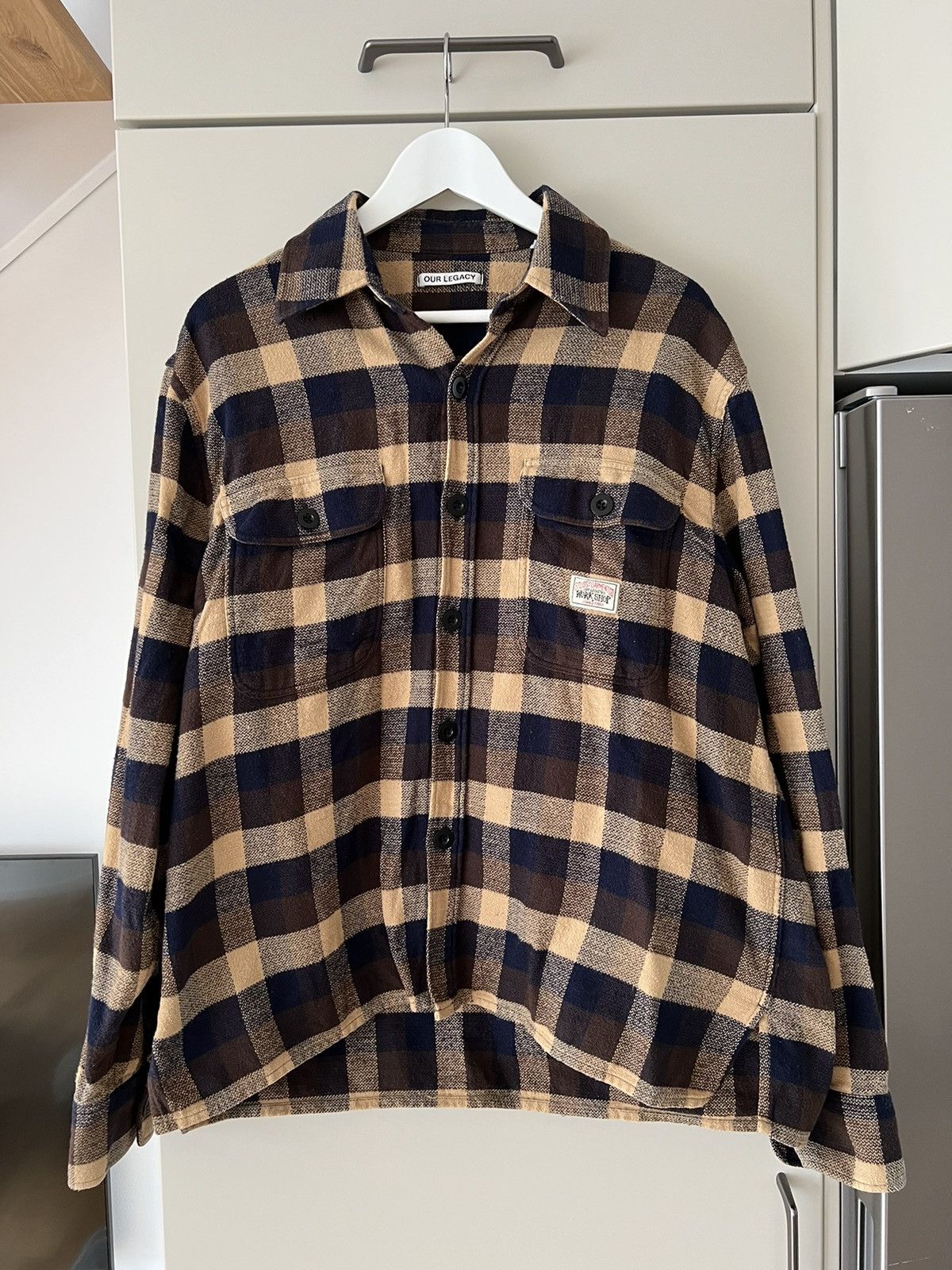 Our Legacy x Stussy Plaid Flannel Short