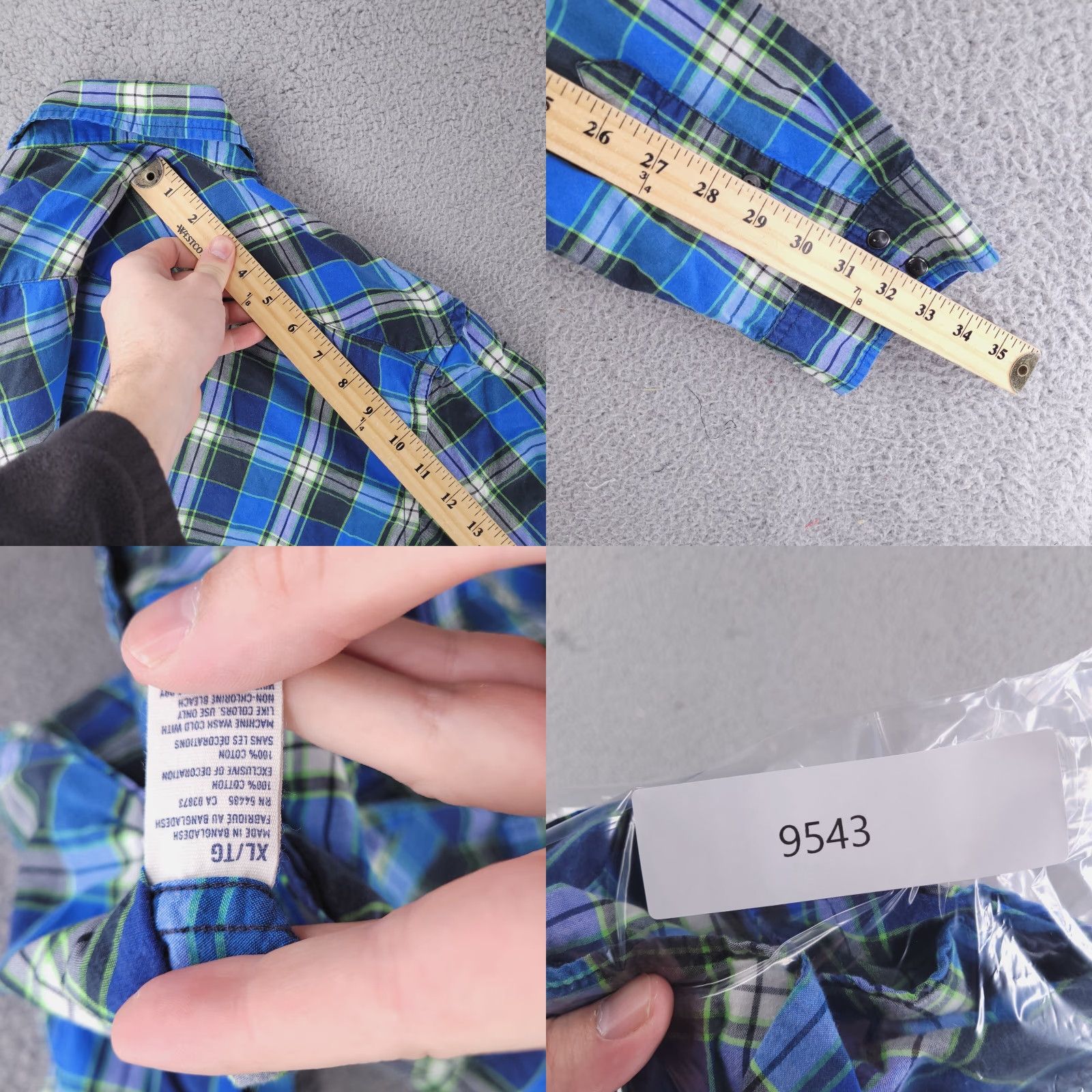 American Eagle Outfitters American Eagle Shirt XL Green Long Sleeve Pearl Snap Button Slim Mens Size US XL / EU 56 / 4 - 8 Thumbnail