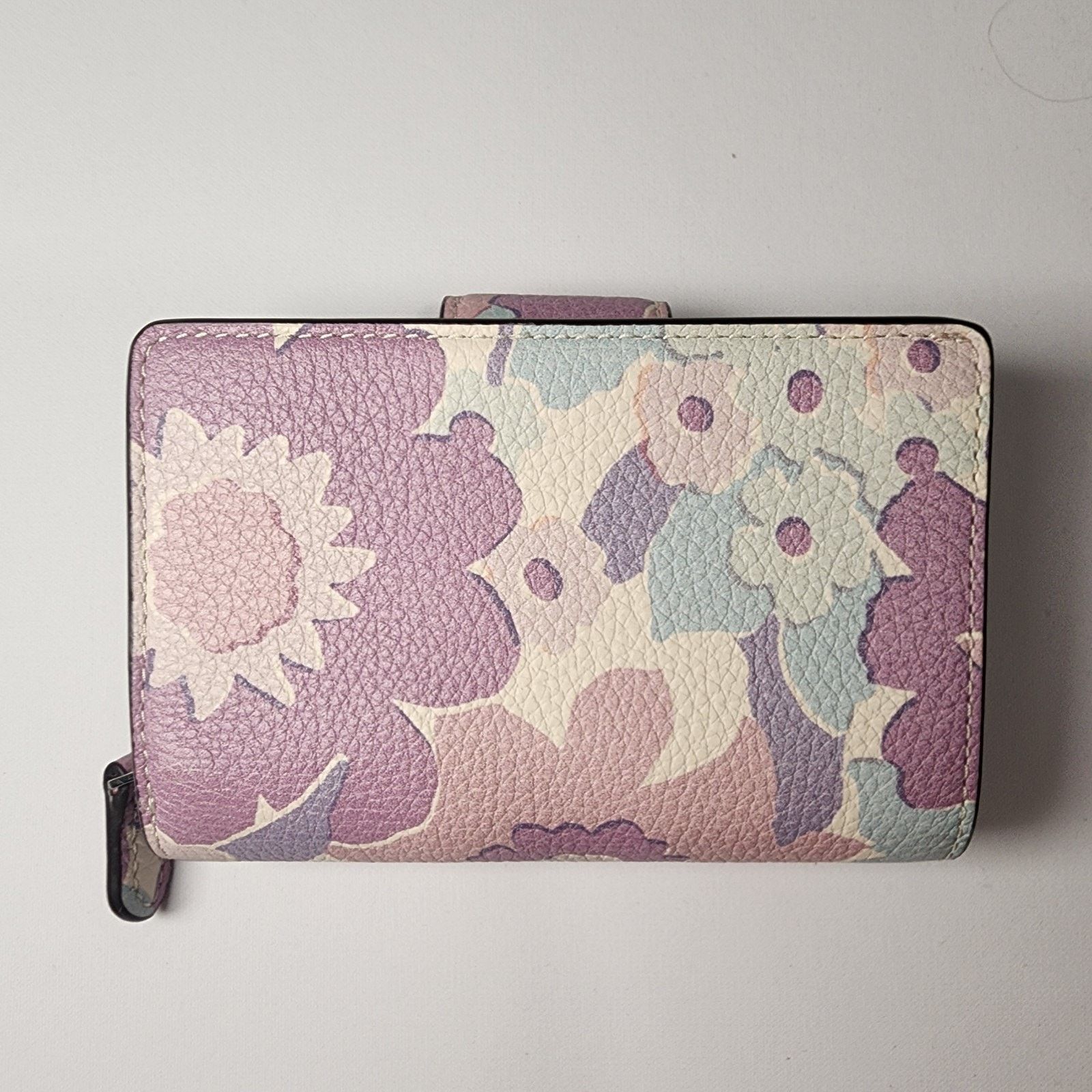 Coach COACH CBO31 Medium Corner Zip Wallet With Floral Print v2 Size ONE SIZE - 2 Thumbnail