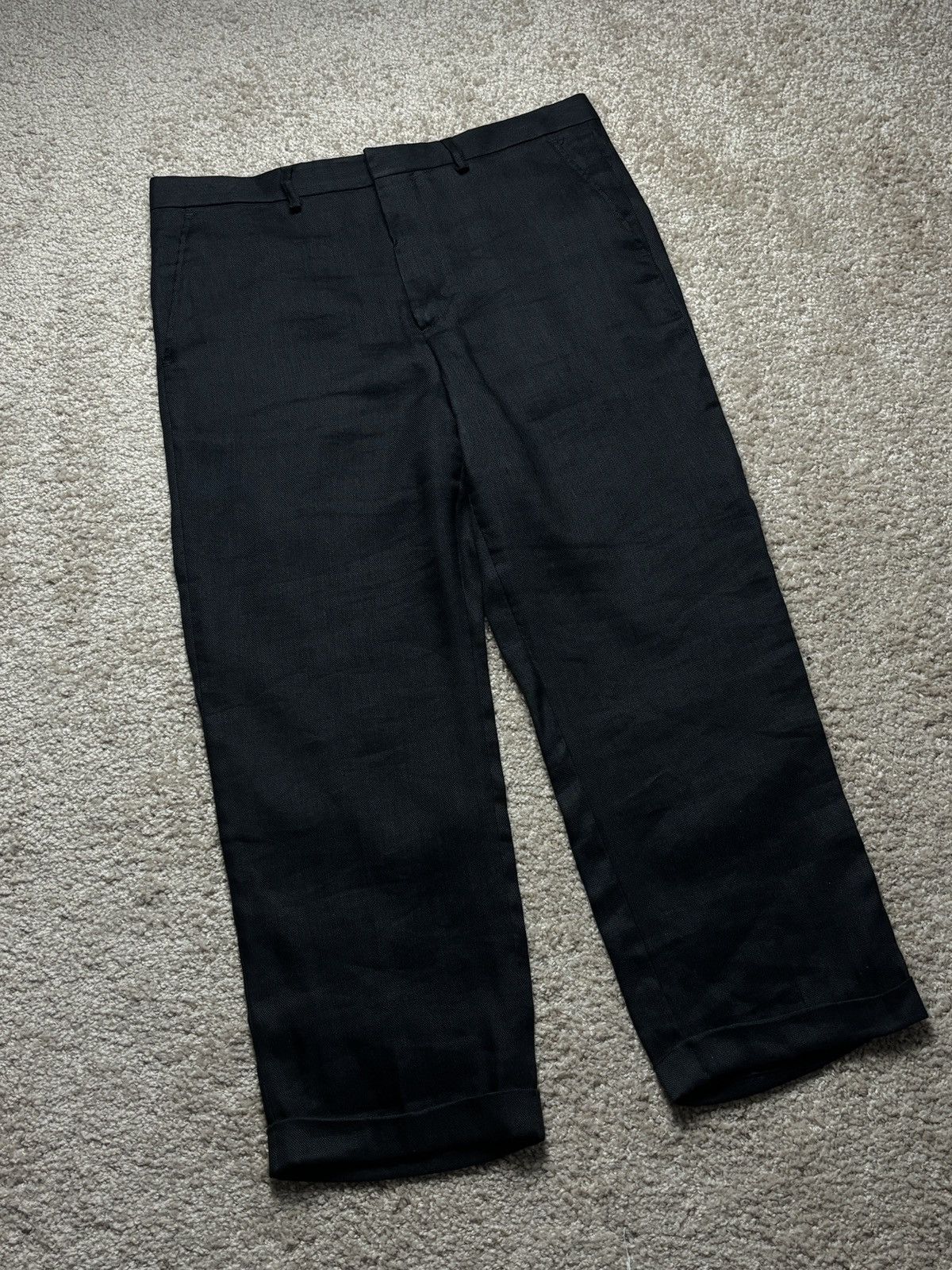 Jacquemus Jacquemus „le gadjo” black linen blend pants trousers Size US 34 / EU 50 - 3 Thumbnail