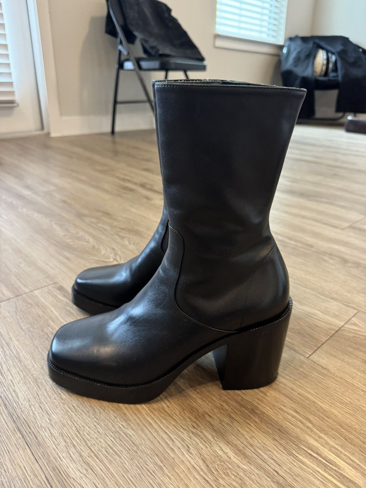 Balenciaga Balenciaga SS17 square toe heel boots Size US 8 / EU 41 - 2 Thumbnail