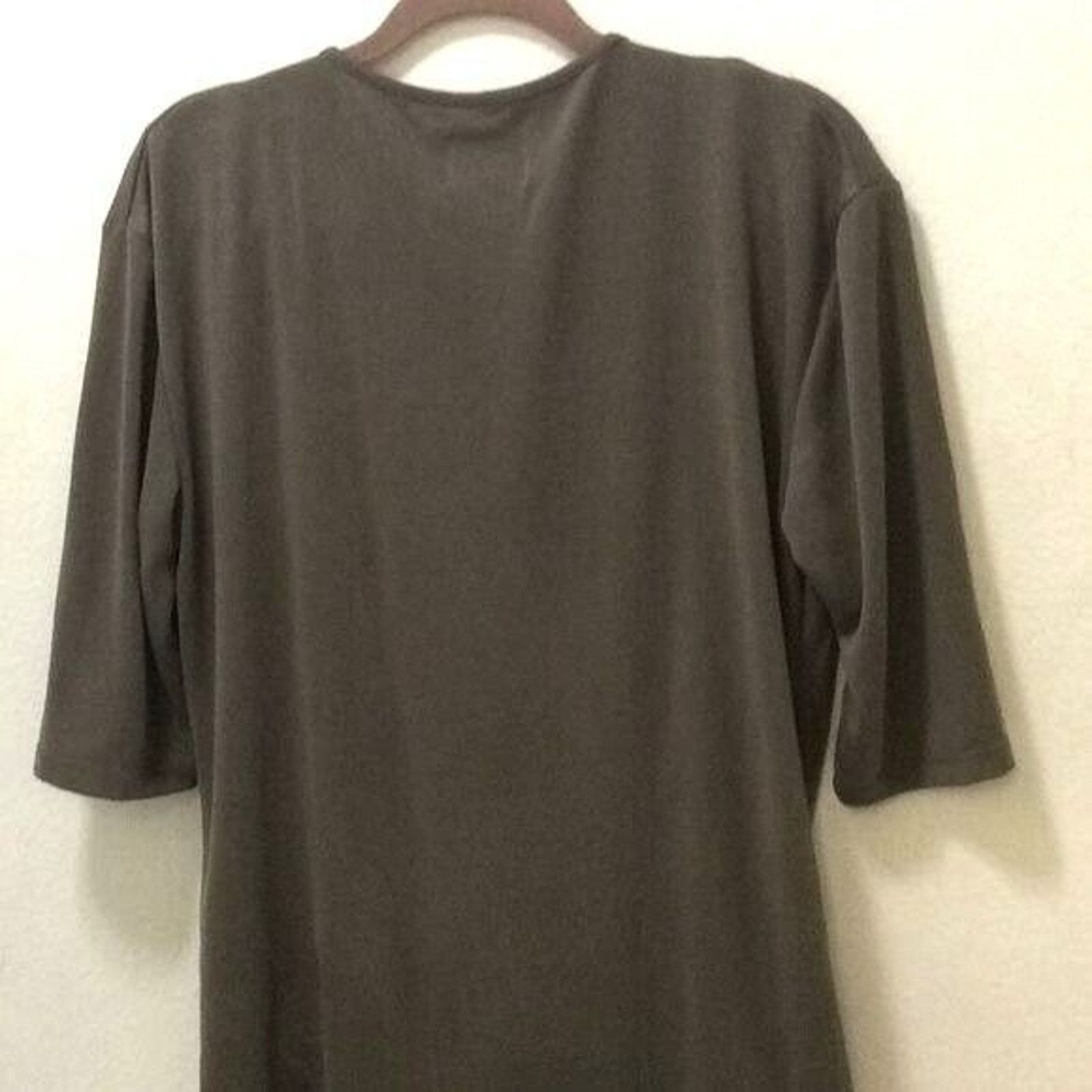 Other Madison & Berkeley Women’s Blouse -Taupe/Brown Size- Large Size L / US 10 / IT 46 - 6 Thumbnail