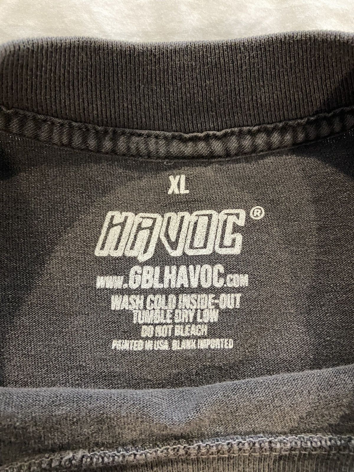 Vintage Havoc Global Rhinestone Tee Size US XL / EU 56 / 4 - 3 Thumbnail