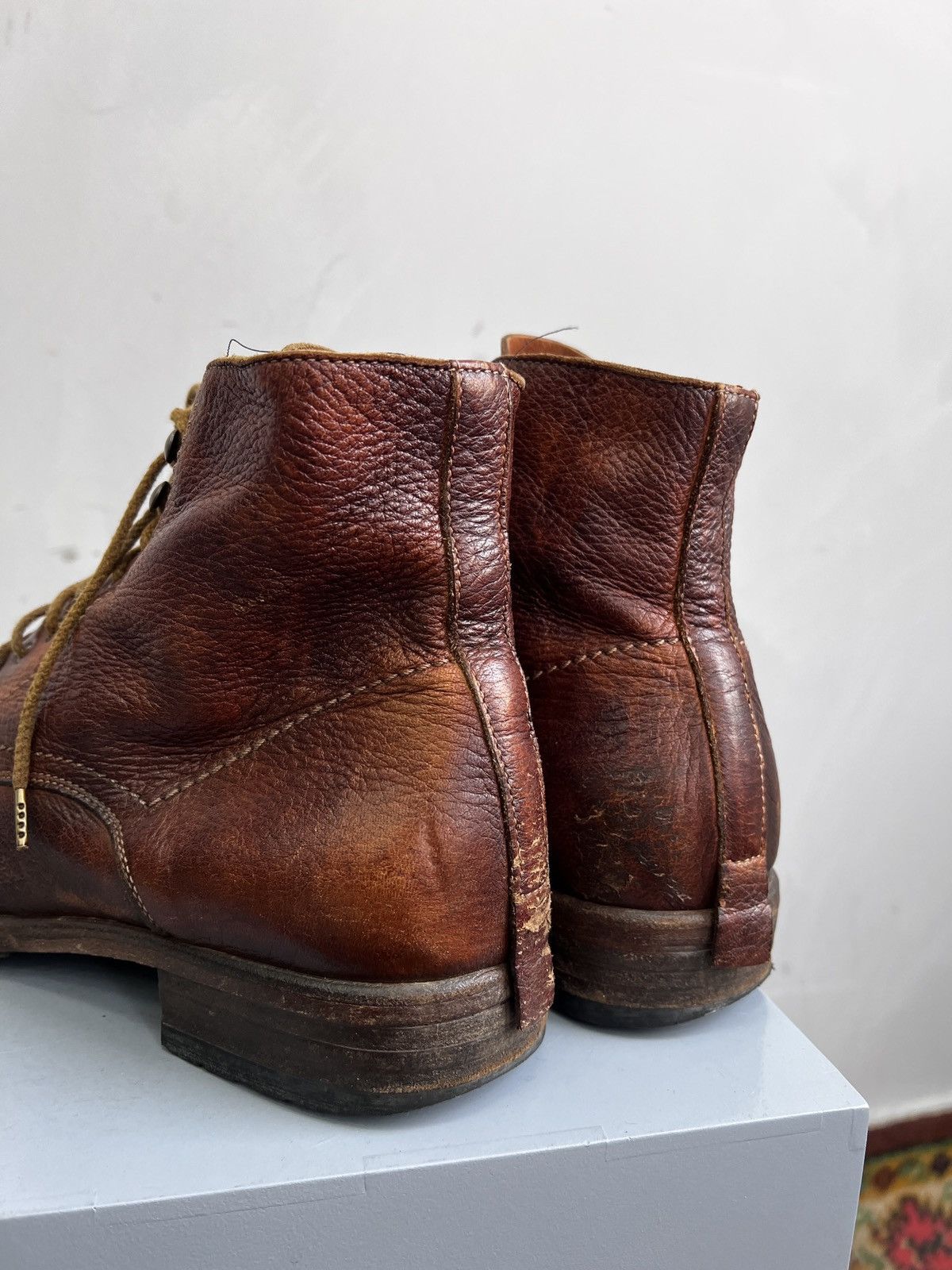 Other BLACK FRIDAY✅✅AVANT GARDE SHORO FADED ANKLE COMBAT BOOTS 90s Size US 10 / EU 43 - 13 Thumbnail