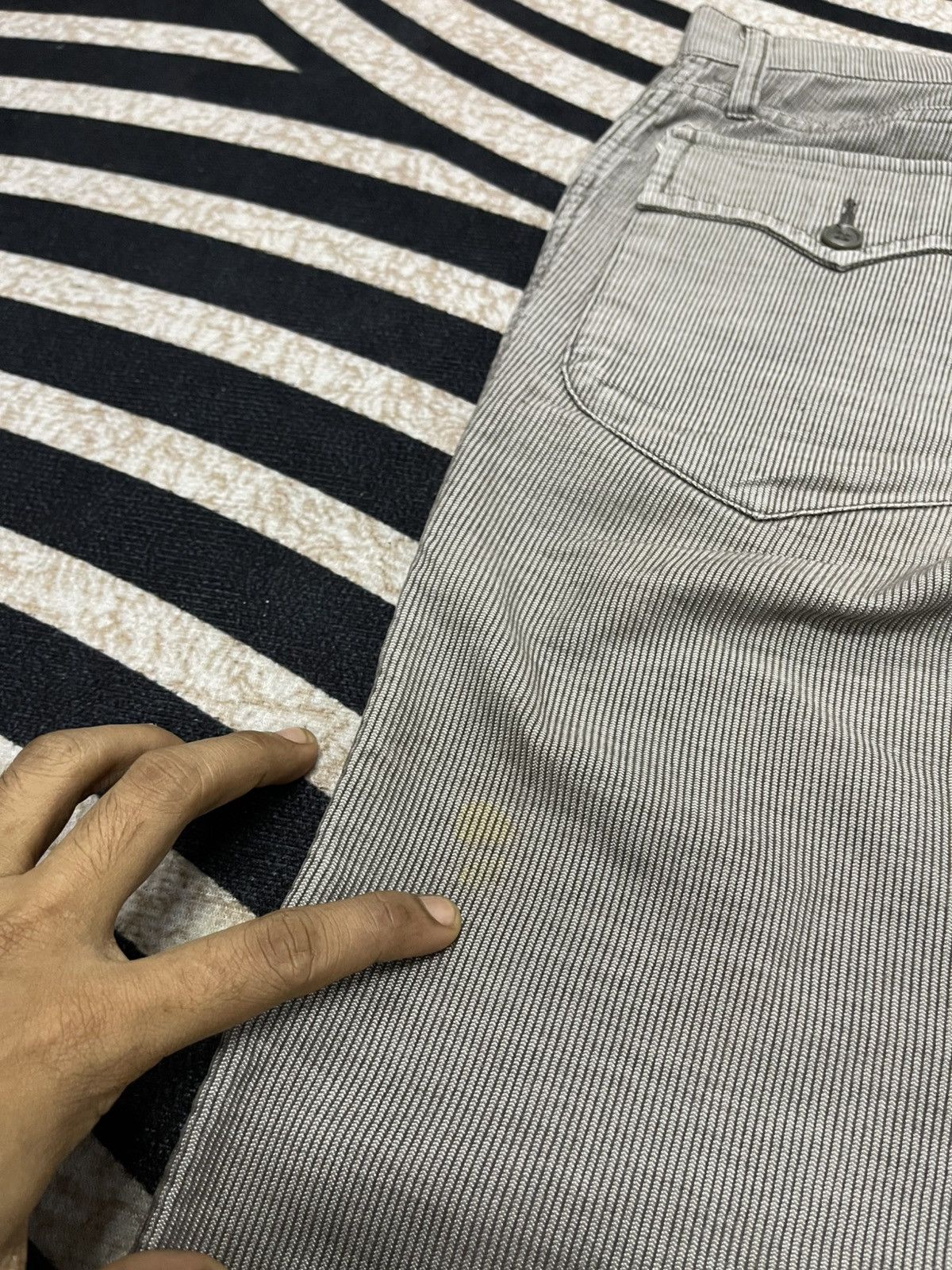 If Six Was Nine × Issey Miyake × Zucca 90s ISSEY MIYAKE CORDUROY PANT RARE DESIGN Size US 26 / EU 42 - 17 Thumbnail