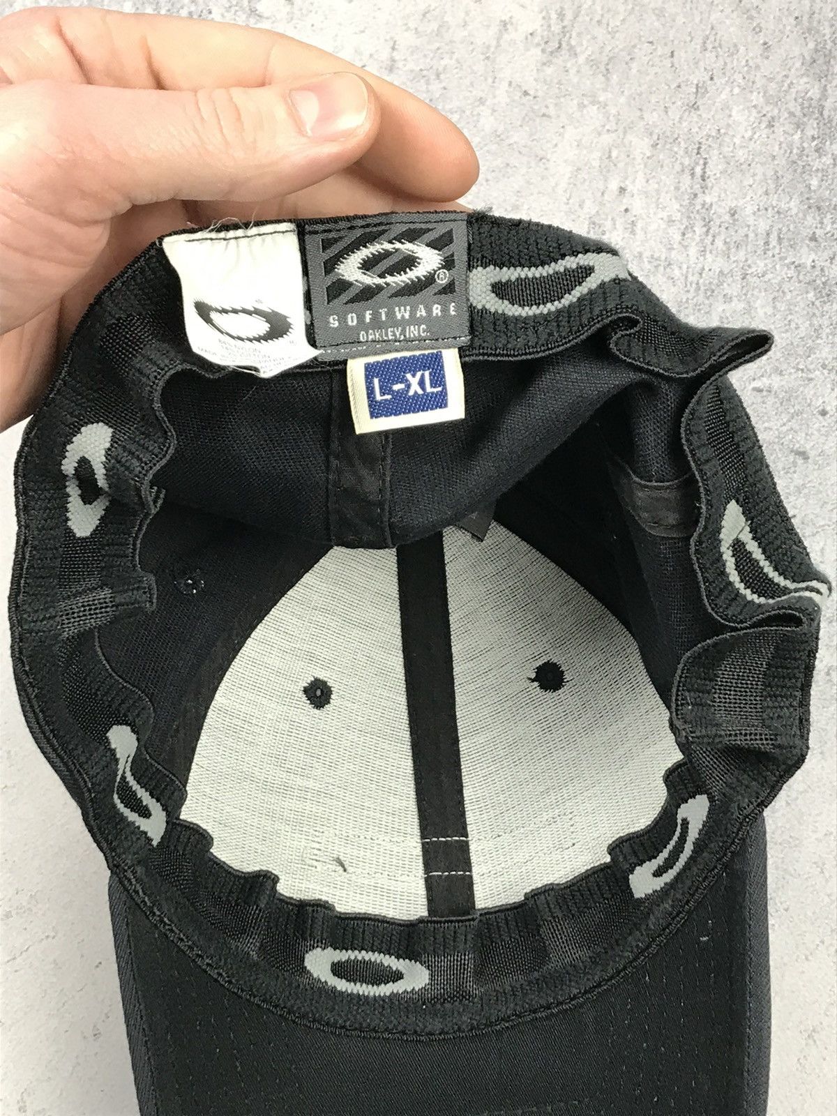 Oakley × Vintage Vintage Oakley Software Hat CapSnapback Gorpcore Drill Y2K Size ONE SIZE - 8 Thumbnail