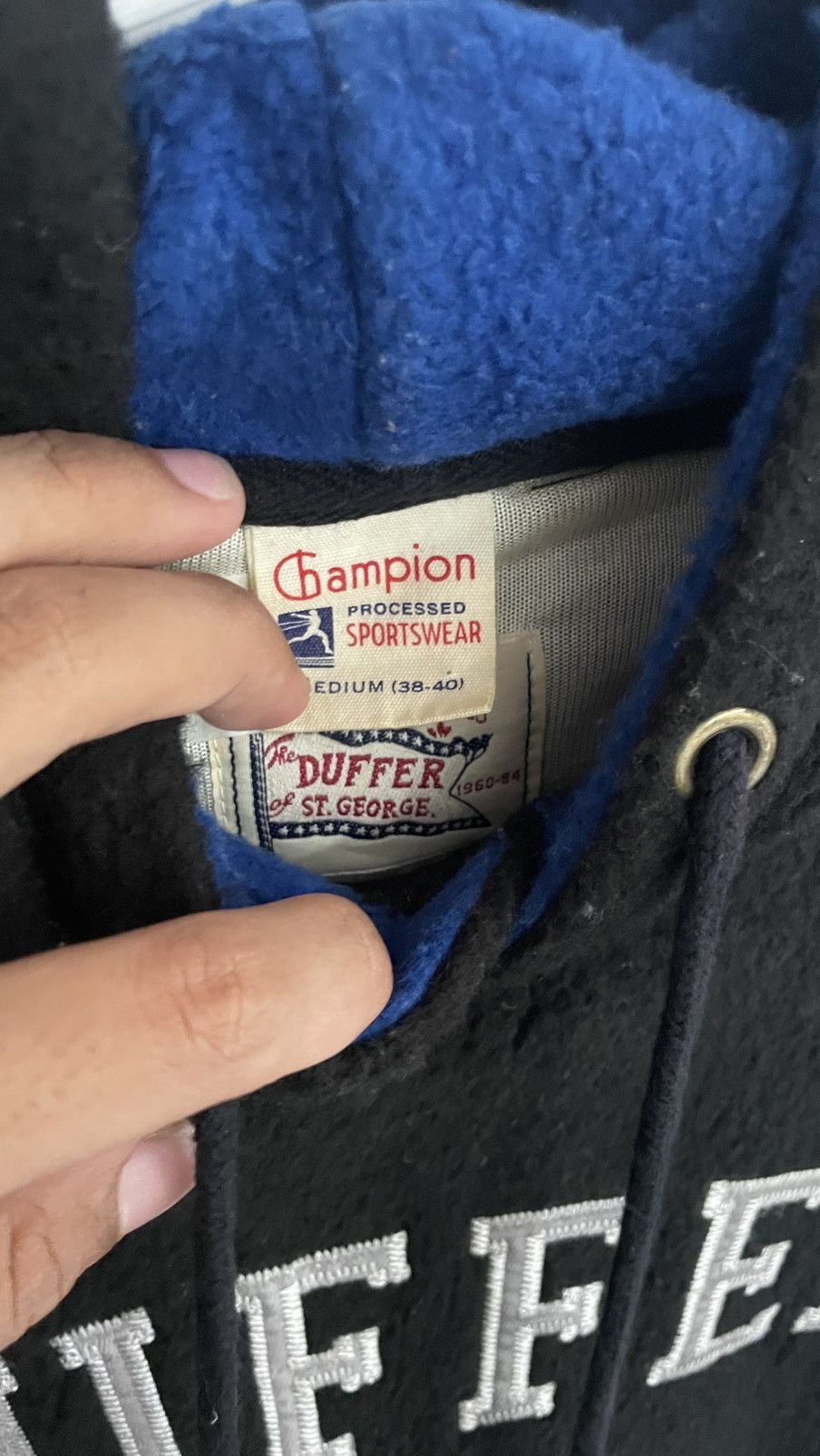 Champion Vtg Champion Duffer Fleece Hoodie Size US M / EU 48-50 / 2 - 6 Thumbnail