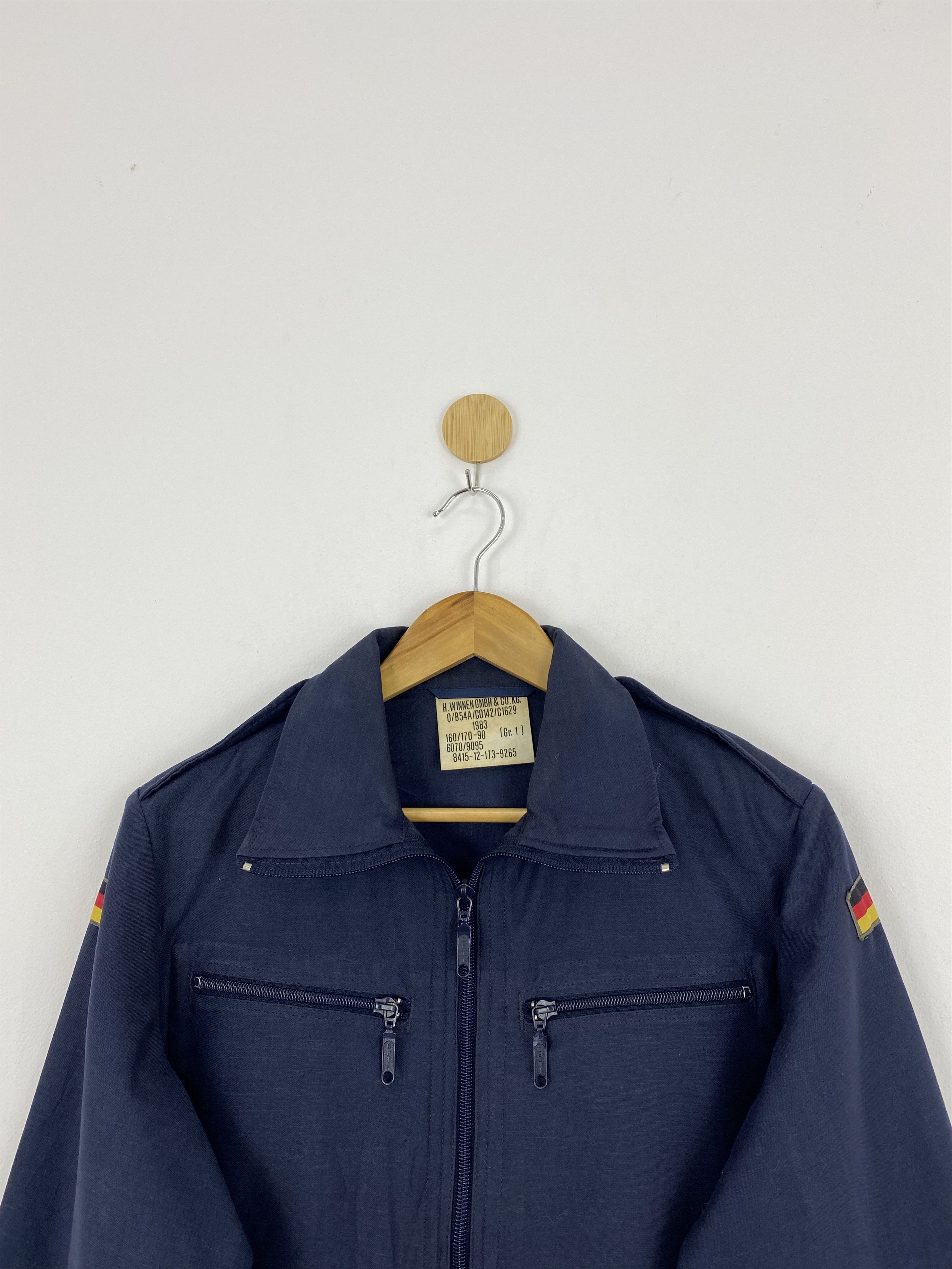 Vintage 80s Vintage Germany Military Denim Jacket J1806 Size US XS / EU 42 / 0 - 2 Thumbnail