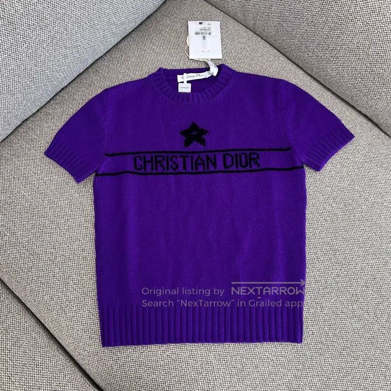 Dior Dior Lucky star letter logo knitted short sleeves Size XXS / US 00 / IT 34 - 1 Thumbnail