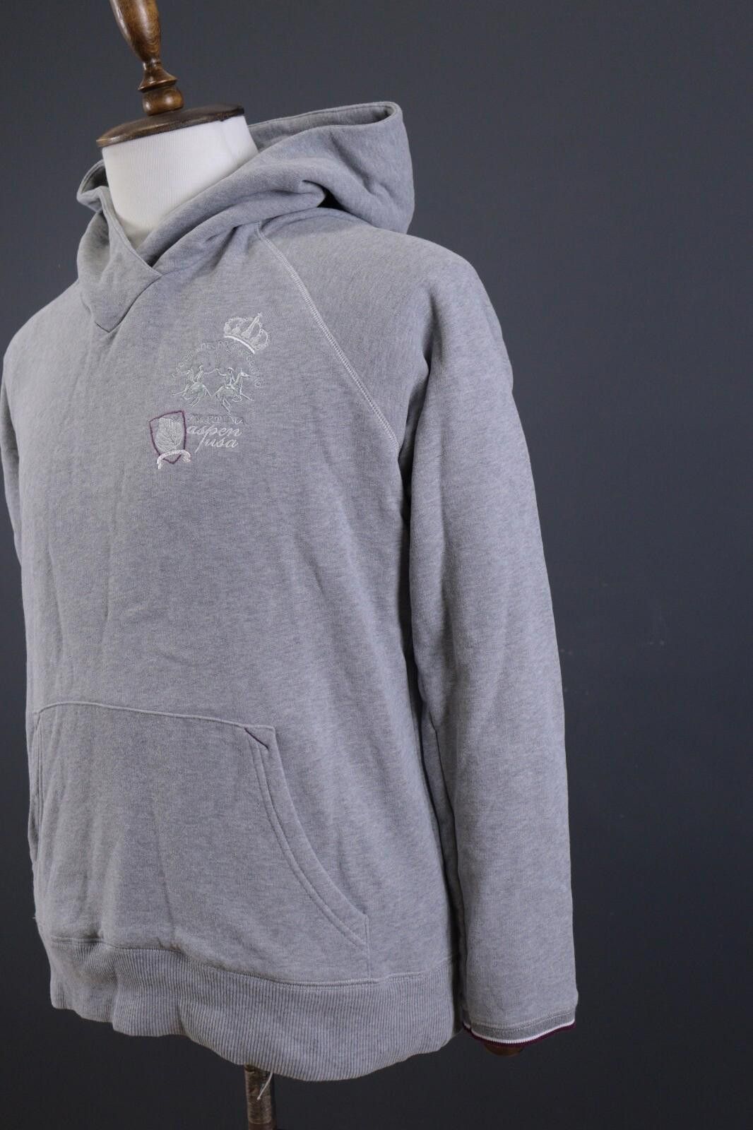 La Martina La Martina Gray Aspen USA Activewear Fleeced Hoodie Size 5 Size XXL / US 16-18 / IT 52-54 - 5 Thumbnail