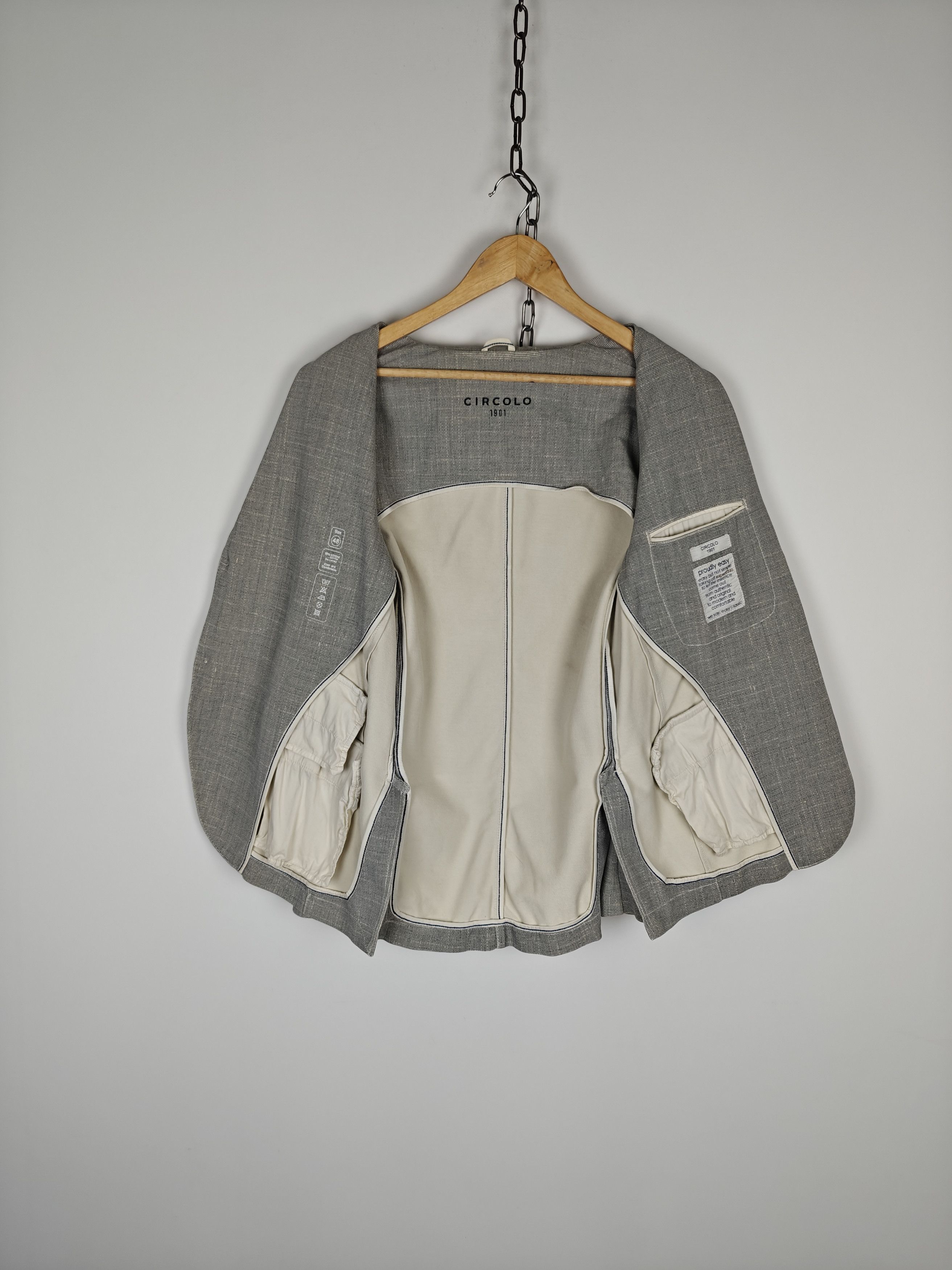 Circolo 1901 Circolo 1901 Blazer Jacket Gray size IT48 (US 38R) Size 38R - 9 Thumbnail